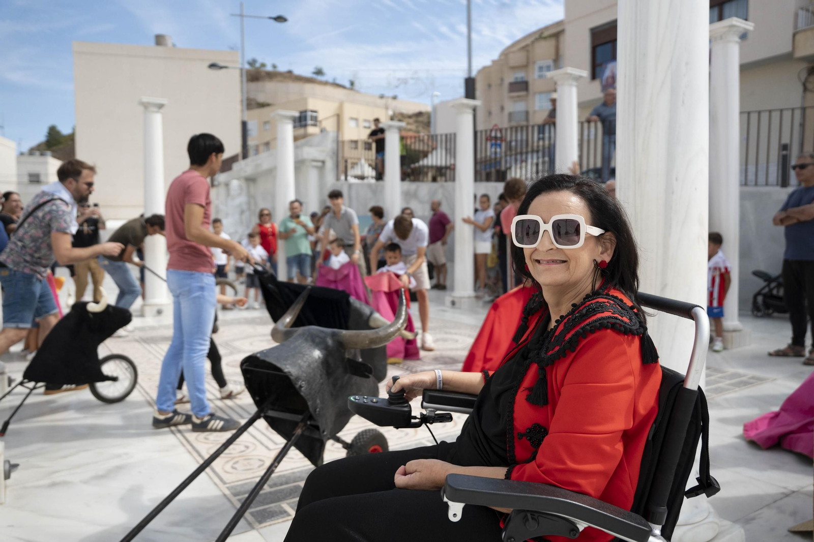 Las imágenes del taller de toros para niños y toro mecánico en Macael
