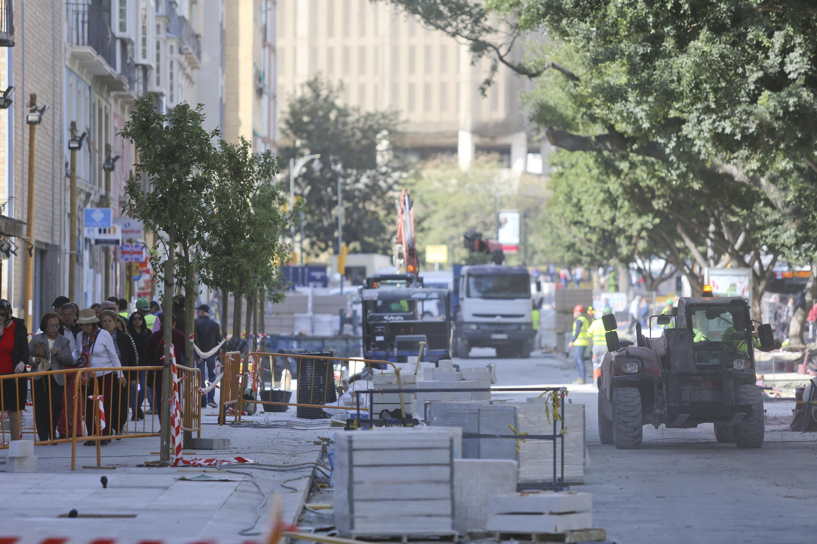 Las imágenes de las obras en la Alameda