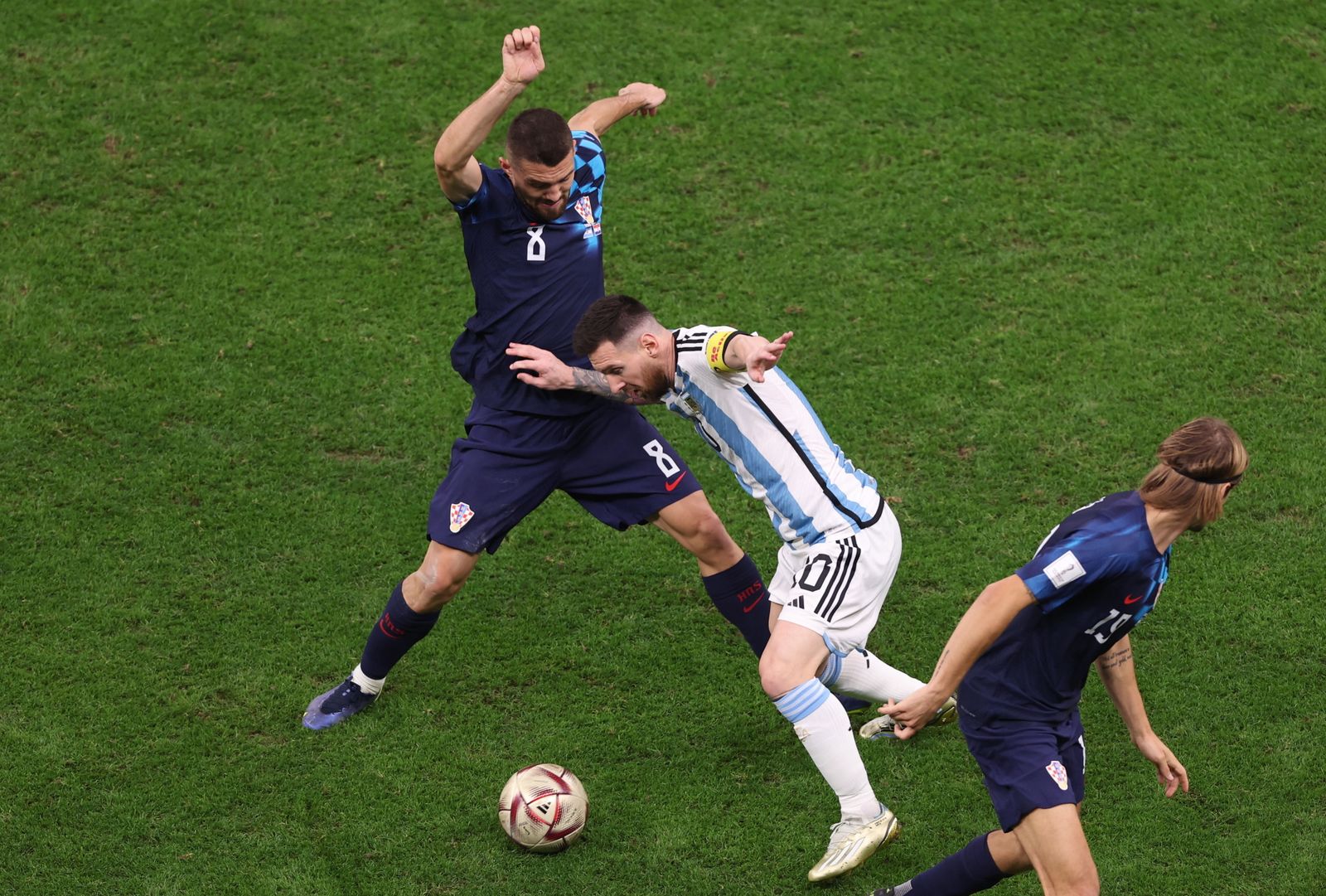 Las fotos de Messi contra Croacia