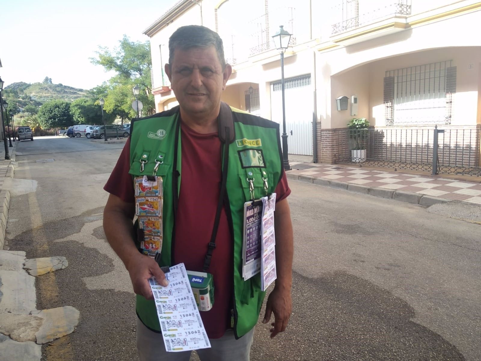 José Luis Martín, que es vendedor de la ONCE desde 2017.