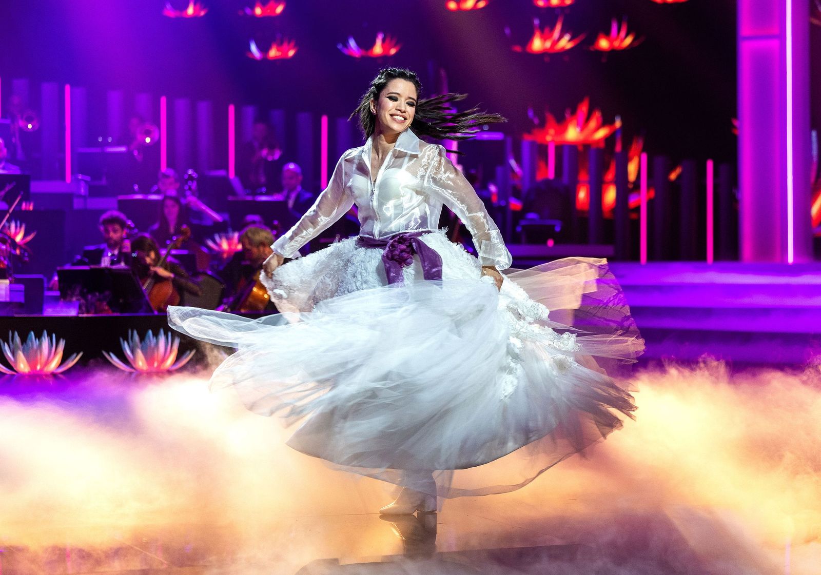 Marina Cuesta durante su actuación en 'Aria, locos por la ópera'.