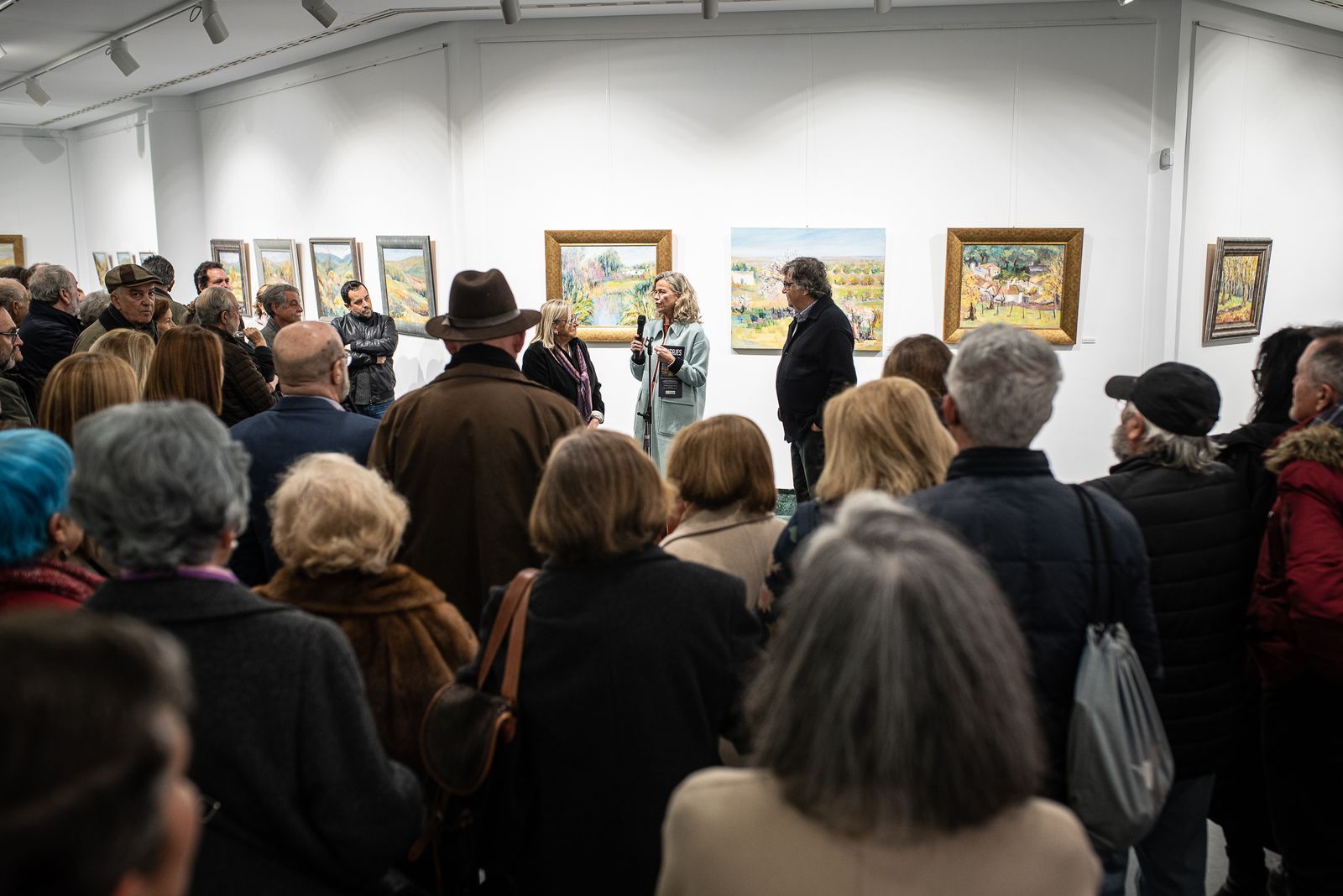 Imágenes de la inauguración de la exposción "Paisajes" de Pilar Barroso