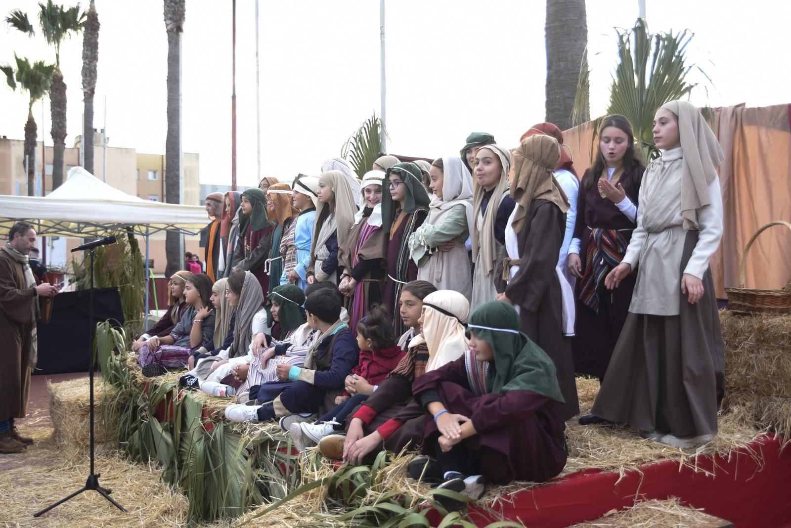 Fotos del belén viviente del Colegio Salesianos de La Línea