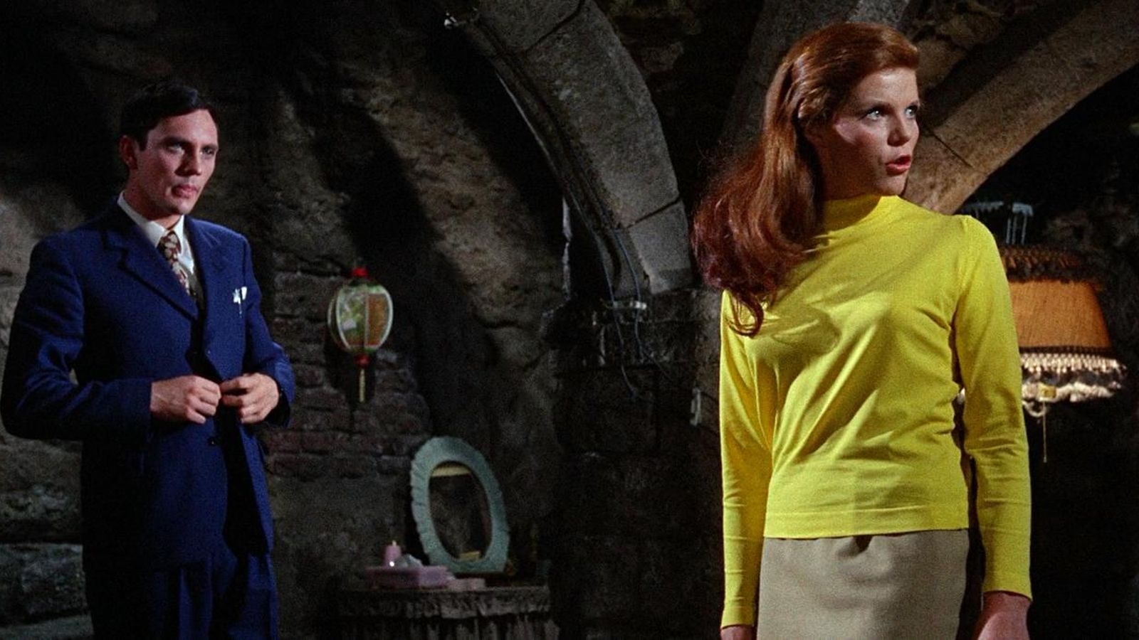 Con Samantha Eggar en 'El coleccionista', de William Wyler.