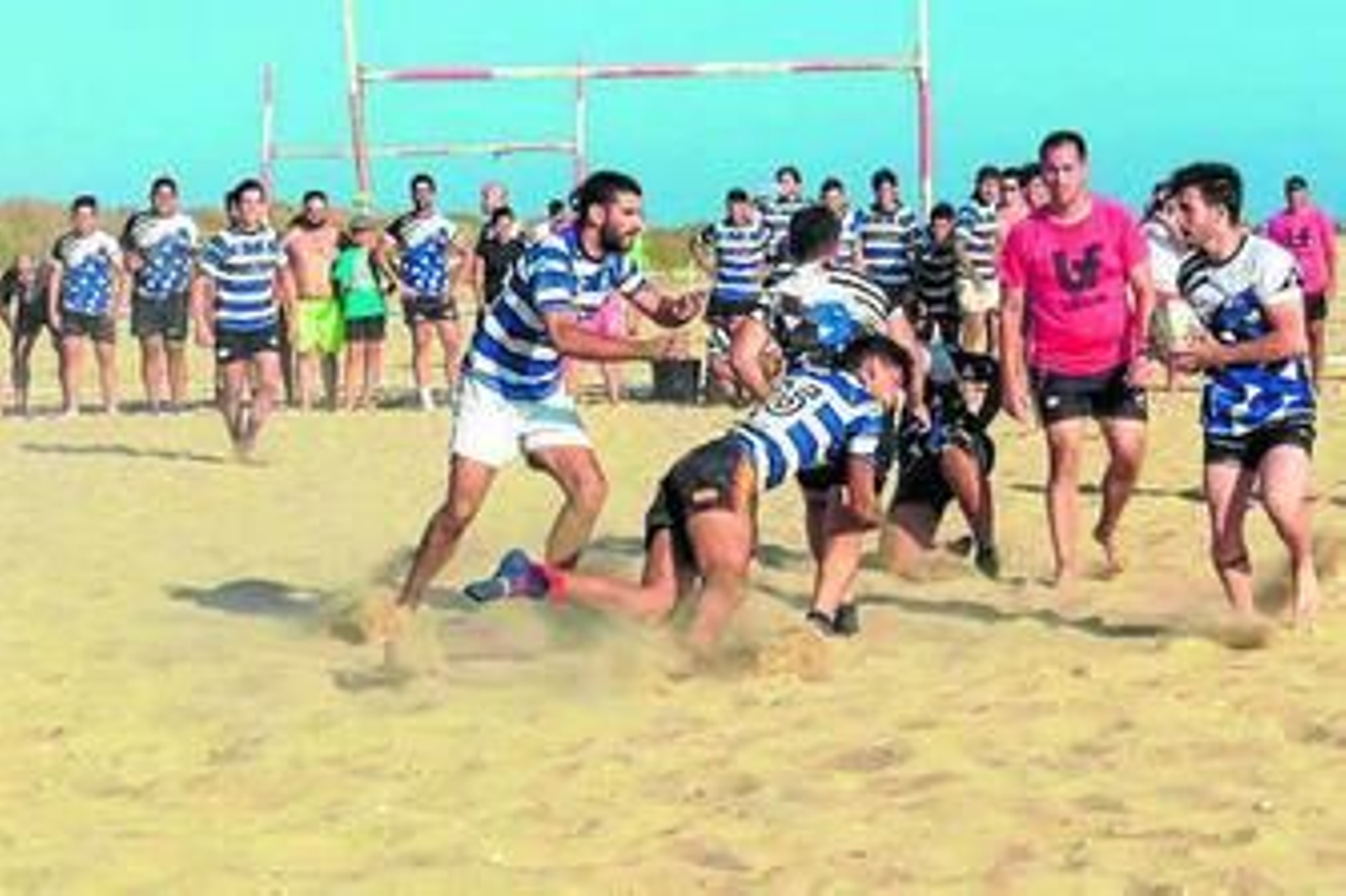 Uno de los encuentros disputados en este torneo de Punta Umbría.