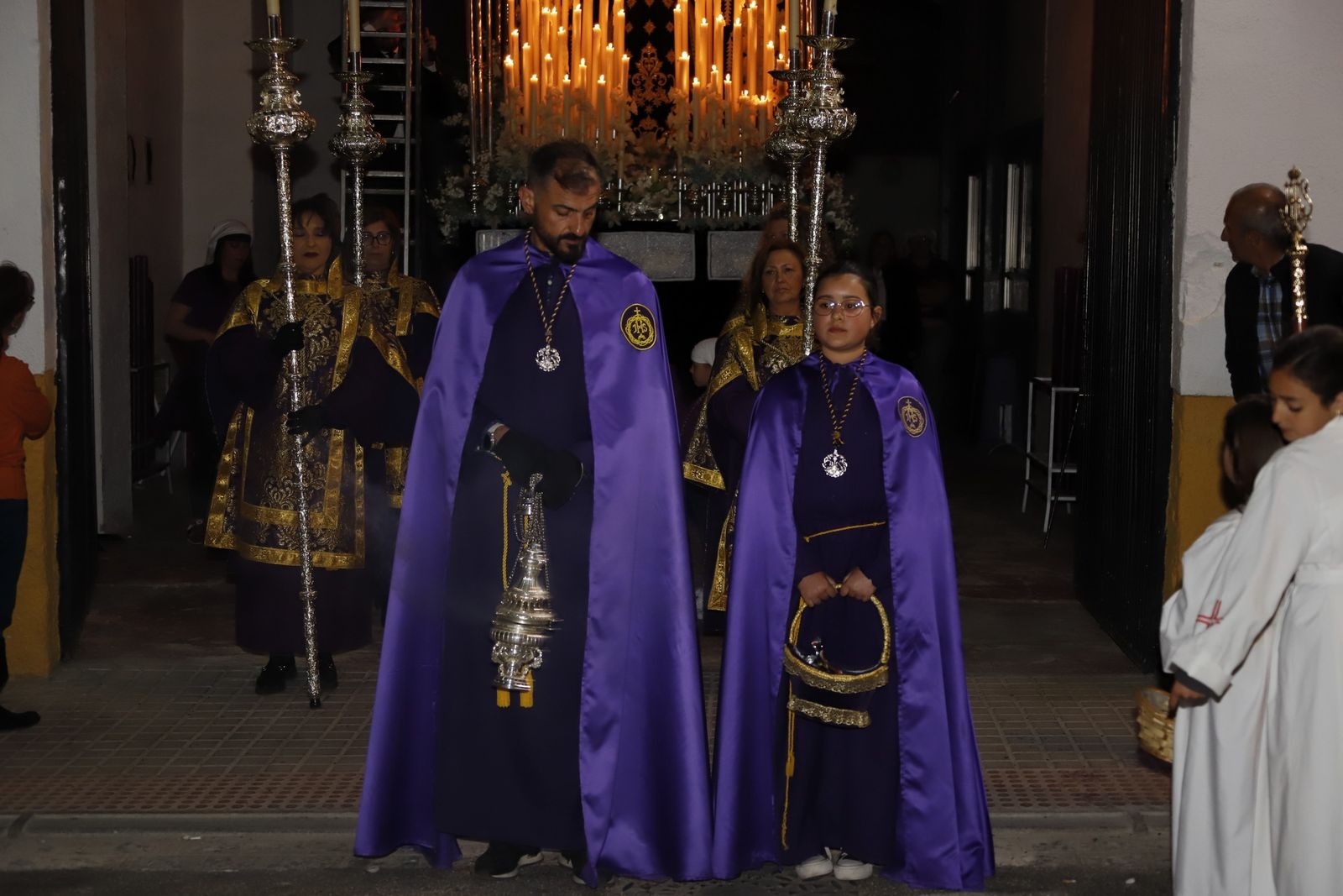 Miércoles Santo en Villanueva de Córdoba: La procesión del Santo Encuentro, en fotografías