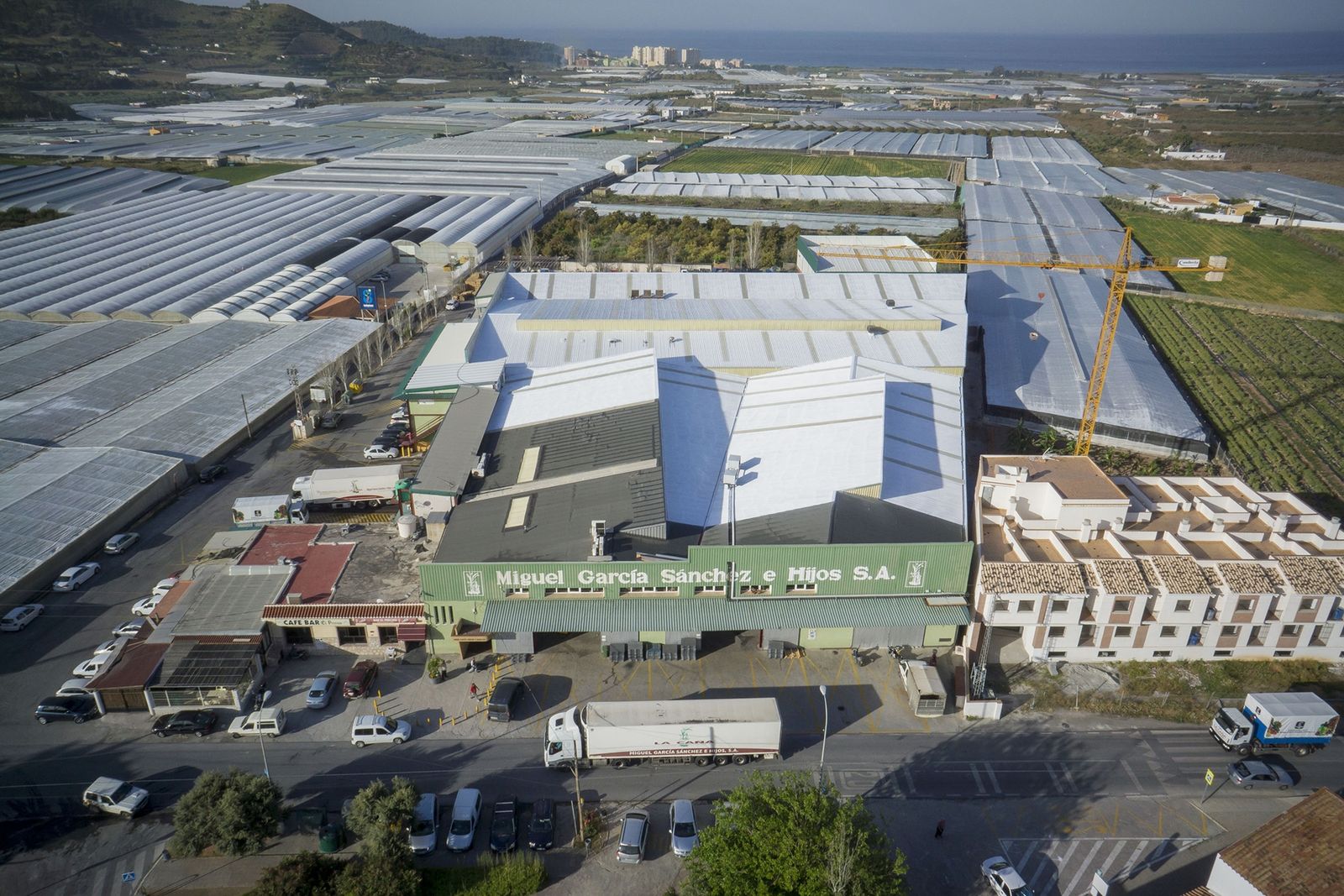 Vista aérea de las instalaciones