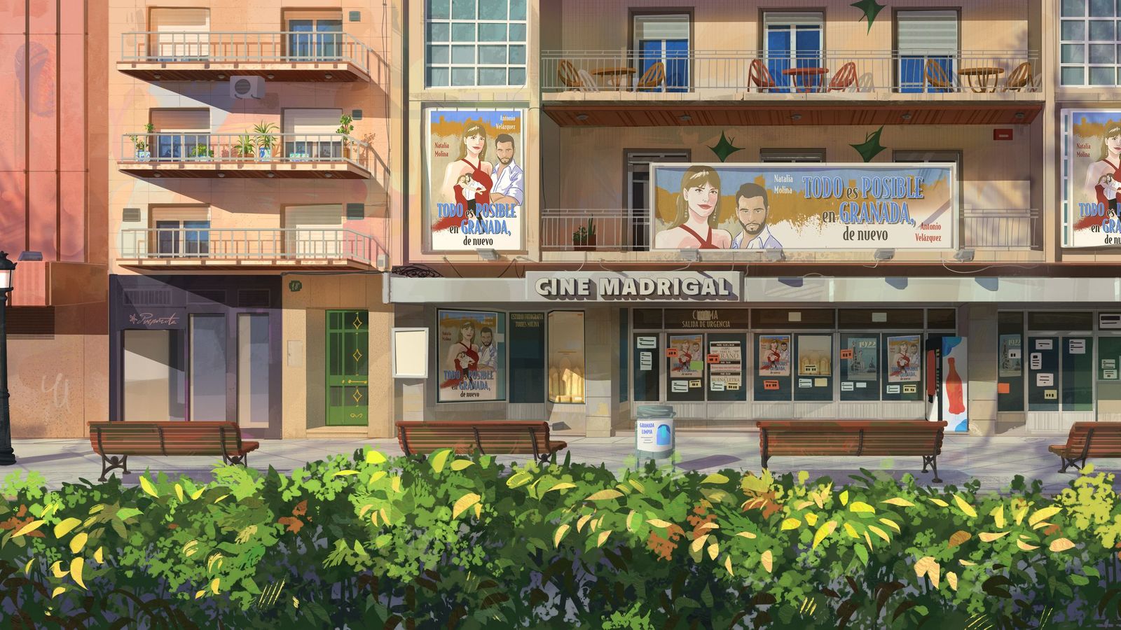 Fotograma de la cinta de animación ambientada en la Granada actual.