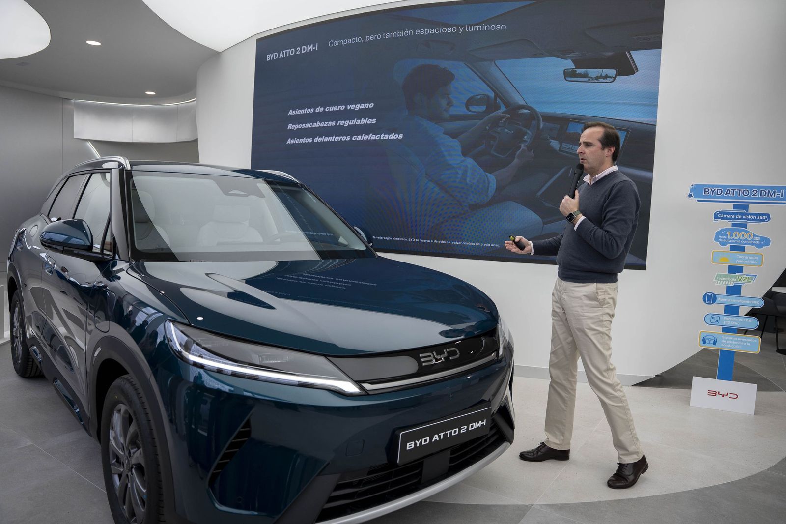 Presentación del nuevo BYD Atto, el coche eléctrico en imágenes