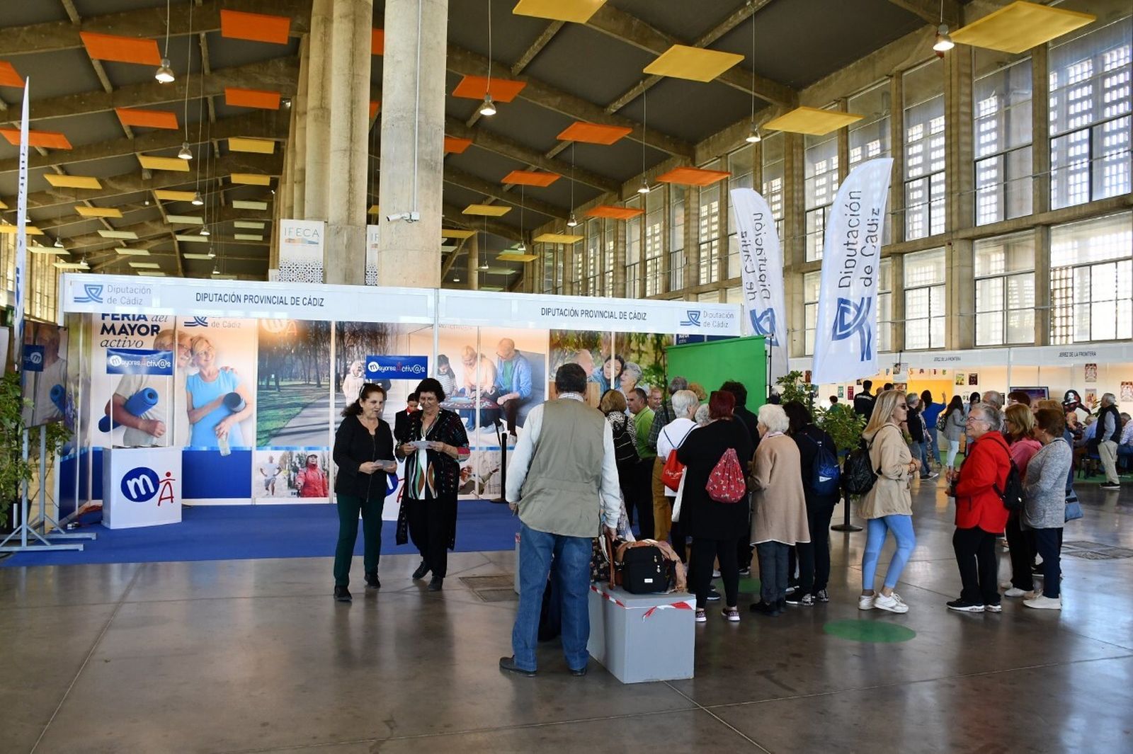 Estand de Diputación en esta Feria del Mayor.