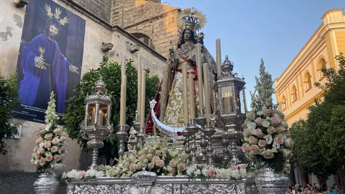 Horario e Itinerario Procesión de la Virgen del Rosario de los Montañeses. Jerez de la Frontera 12 de Octubre del 2024