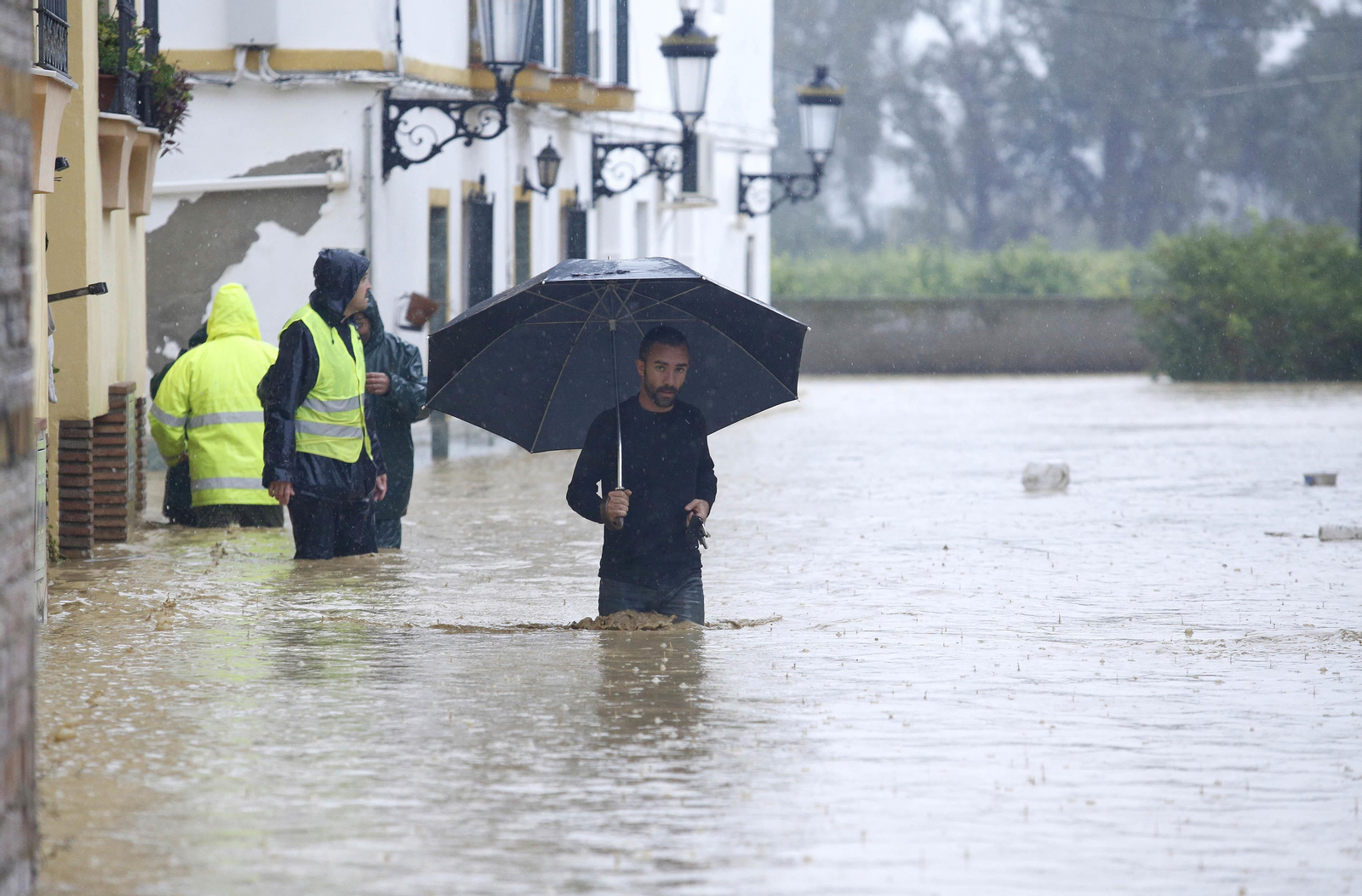 Imágenes de las fuertes lluvias en la provincia