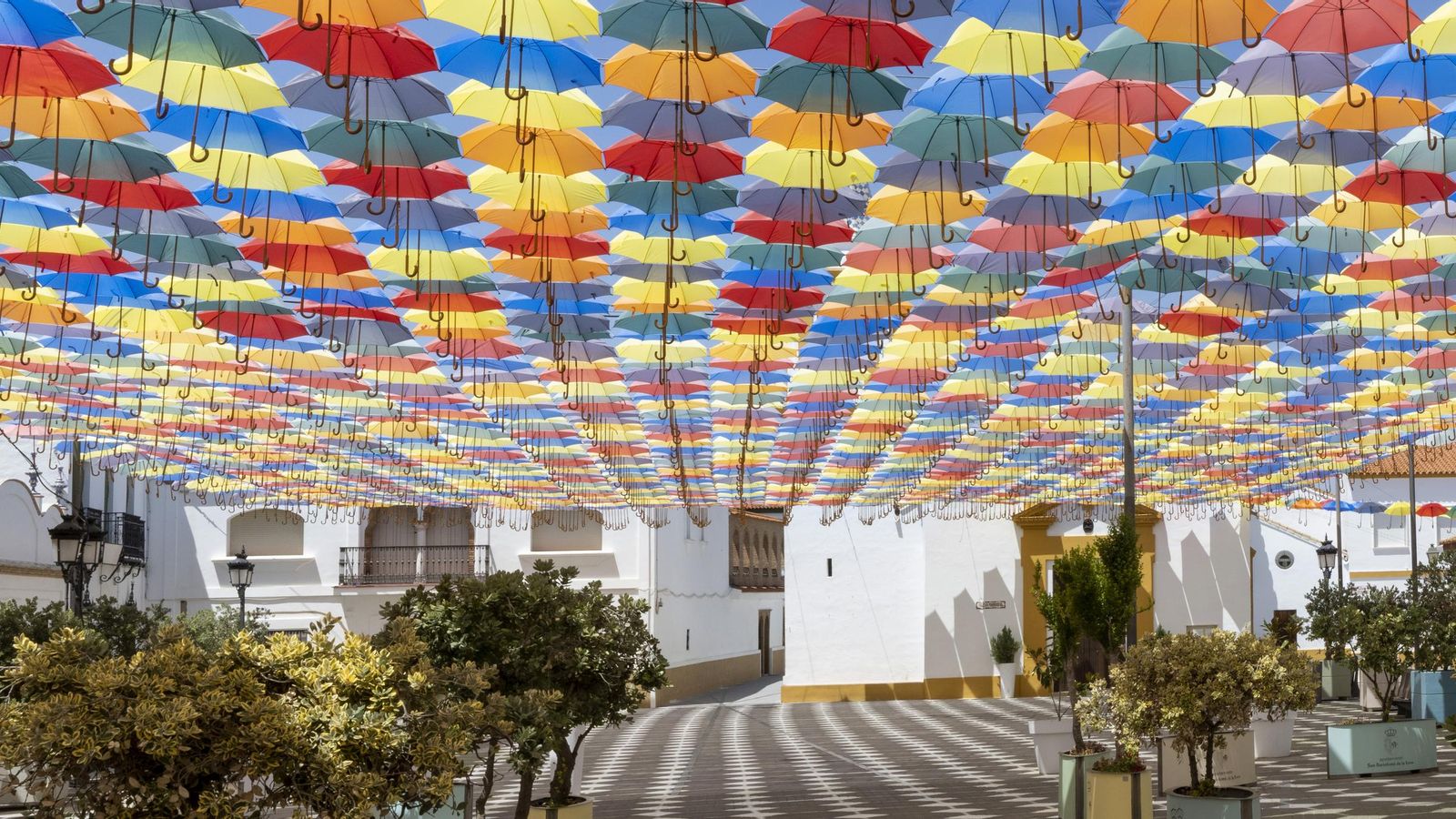 Paraguas de colores.