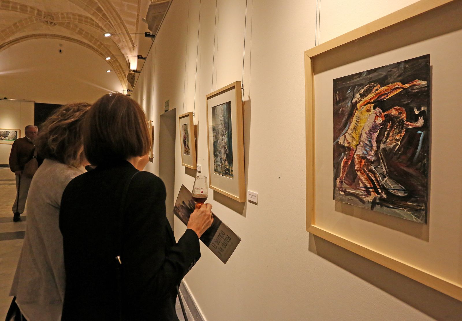 Inauguración de la exposición de Juan Carmona, en los Claustros.