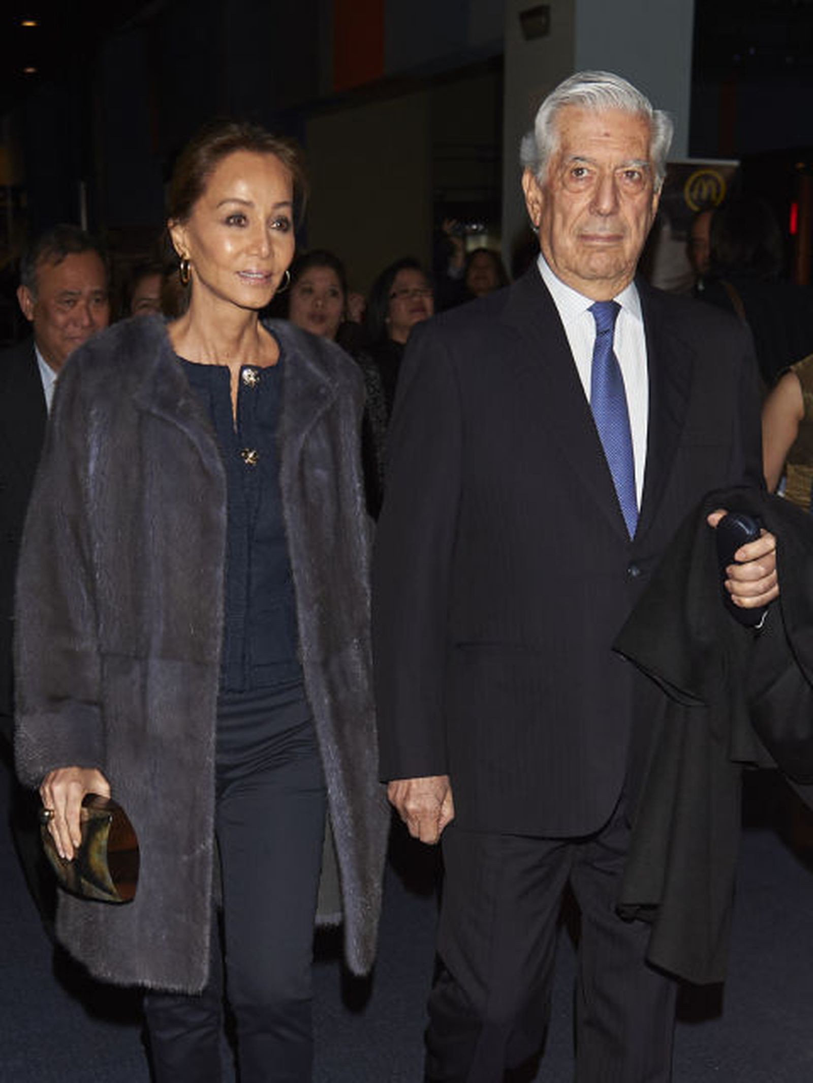 Isabel Preysler con Vargas Llosa en un acto reciente.