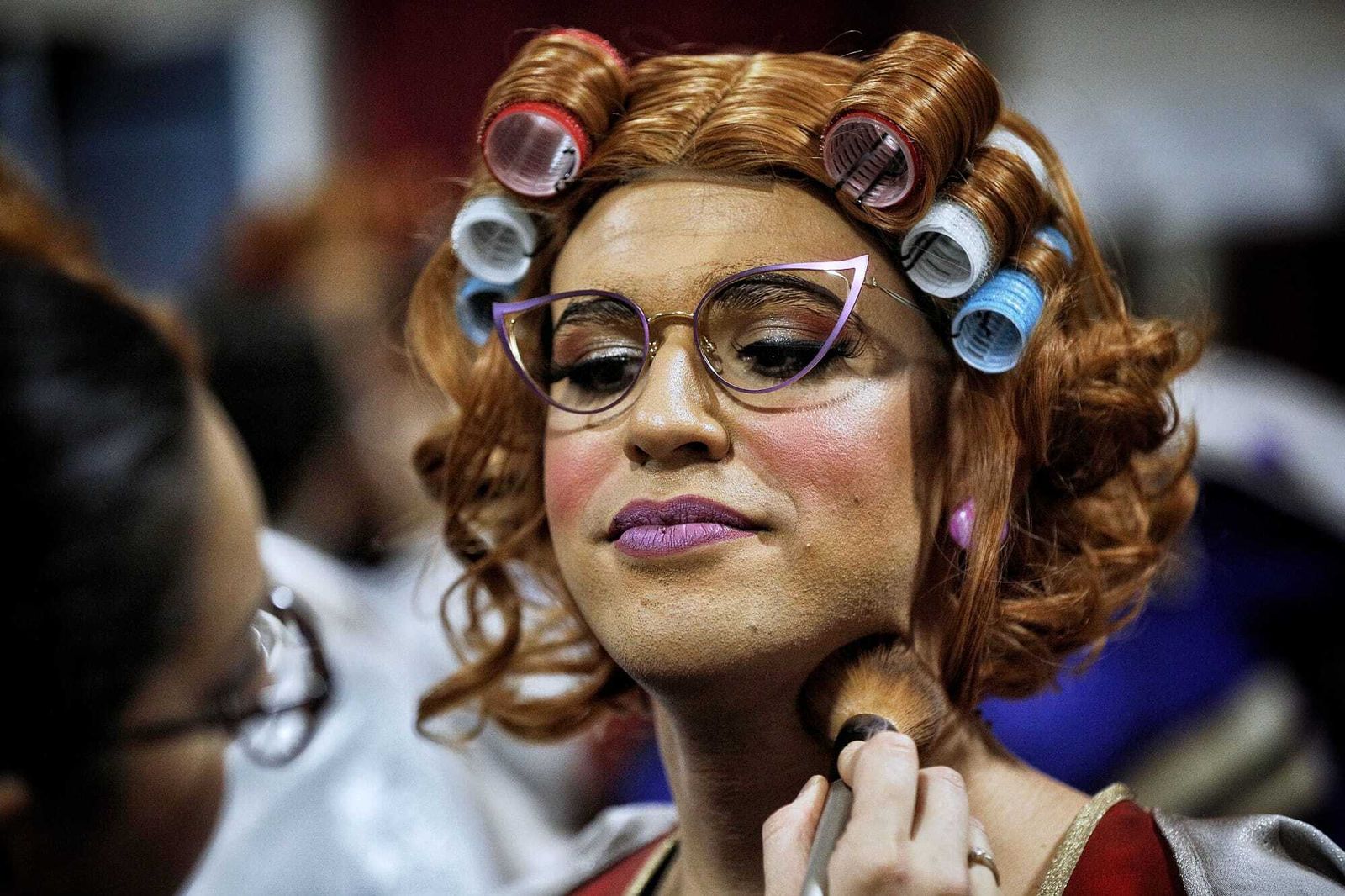 Chirigota 'Todo sobre su Marvel' en camerinos