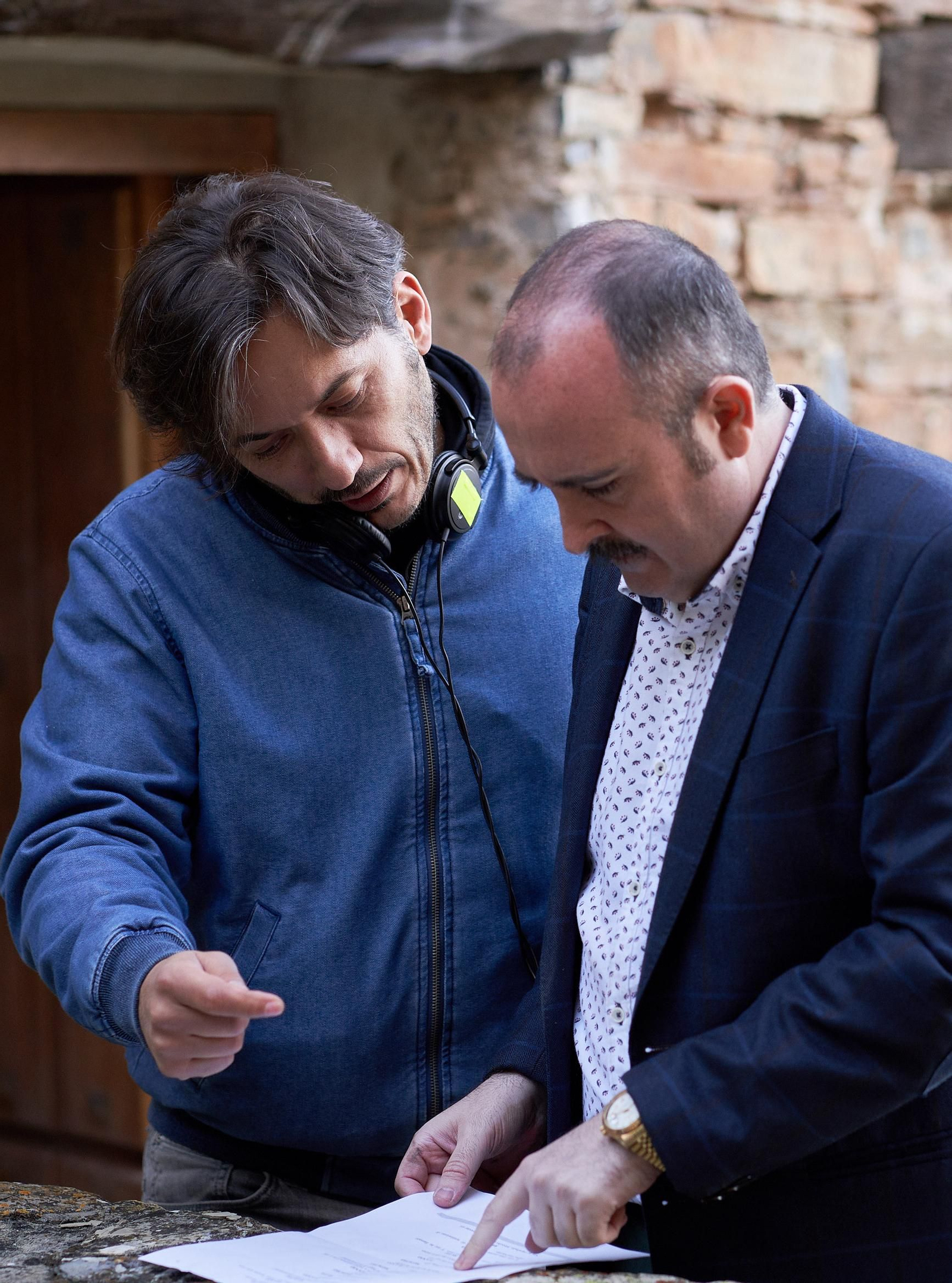 Alberto Caballero con el actor Carlos Areces
