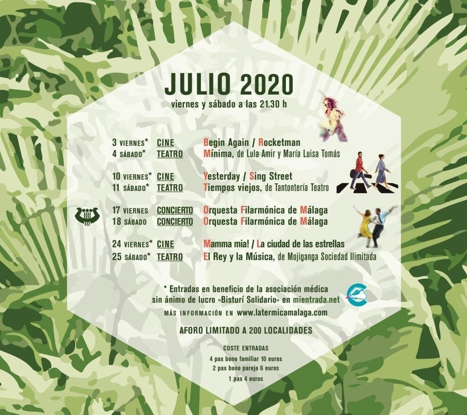 La programación de julio en La Térmica.