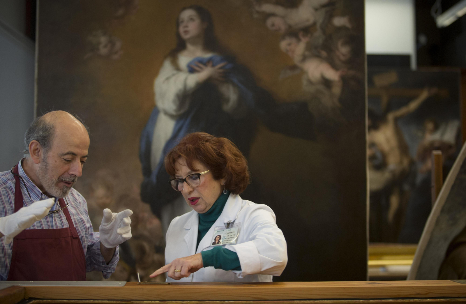 Últimos preparativos antes de la inauguración del 'Año Murillo'