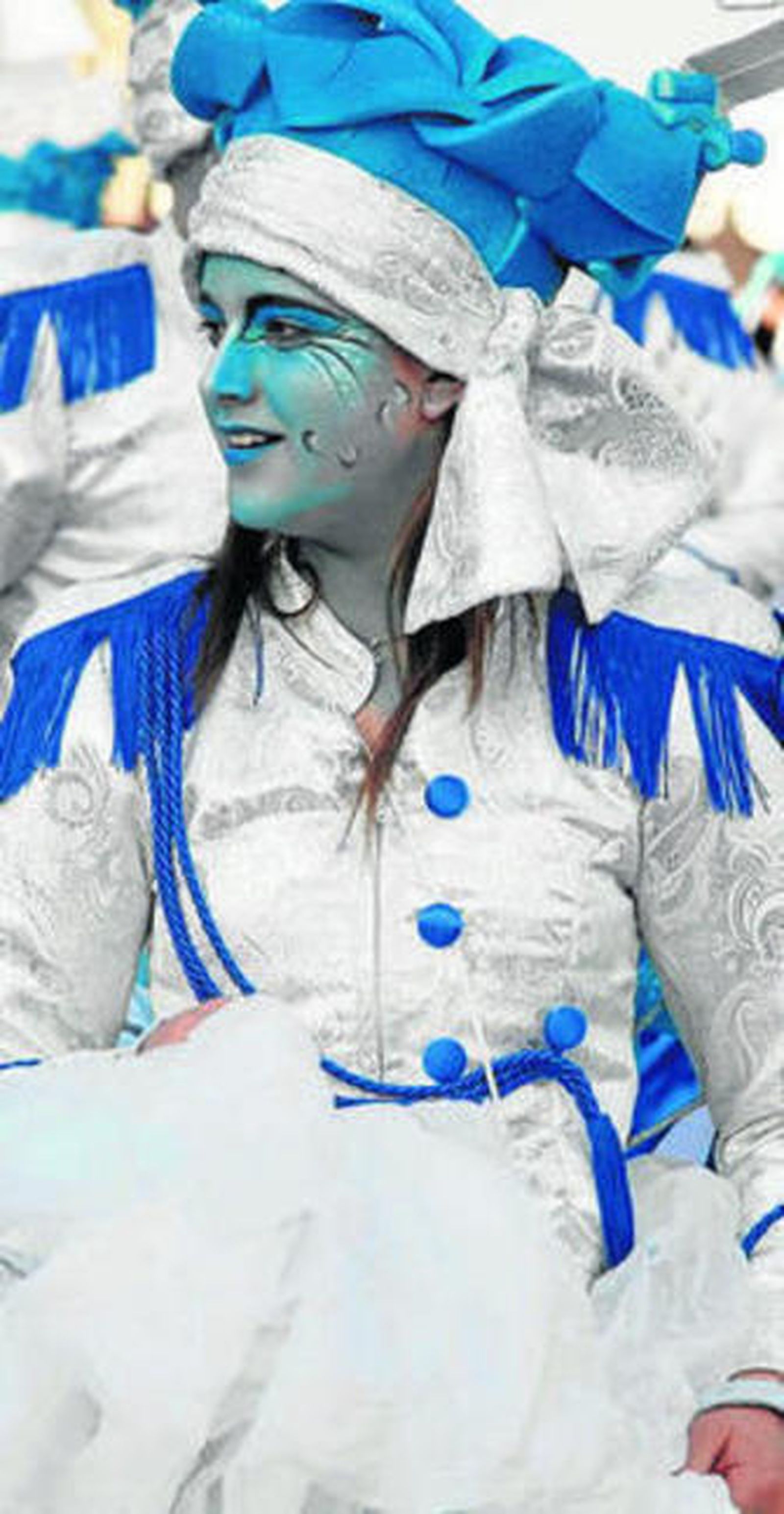 Una carnavalera isleña.