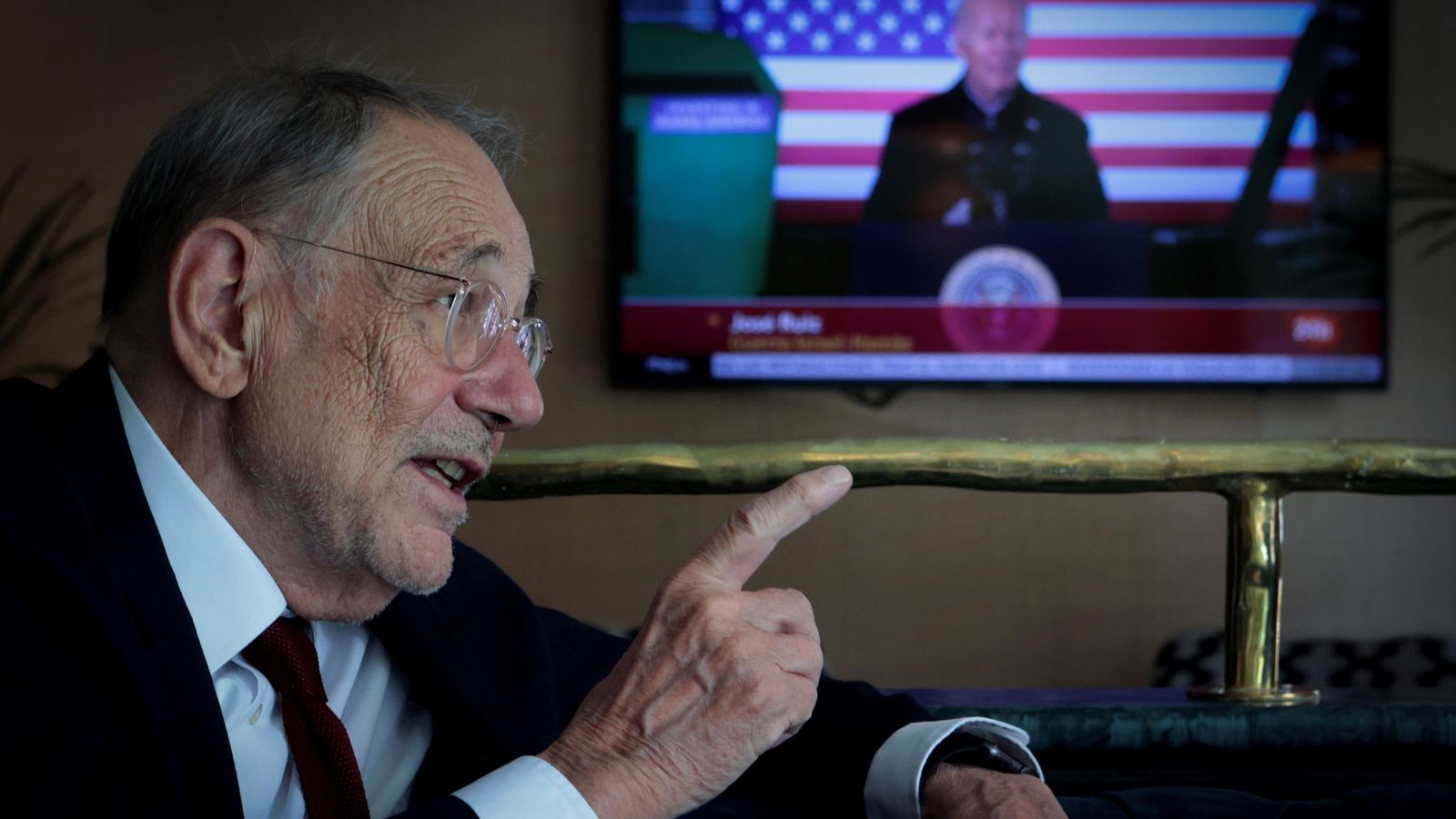 Solana, durante la entrevista en un hotel de Sevilla.
