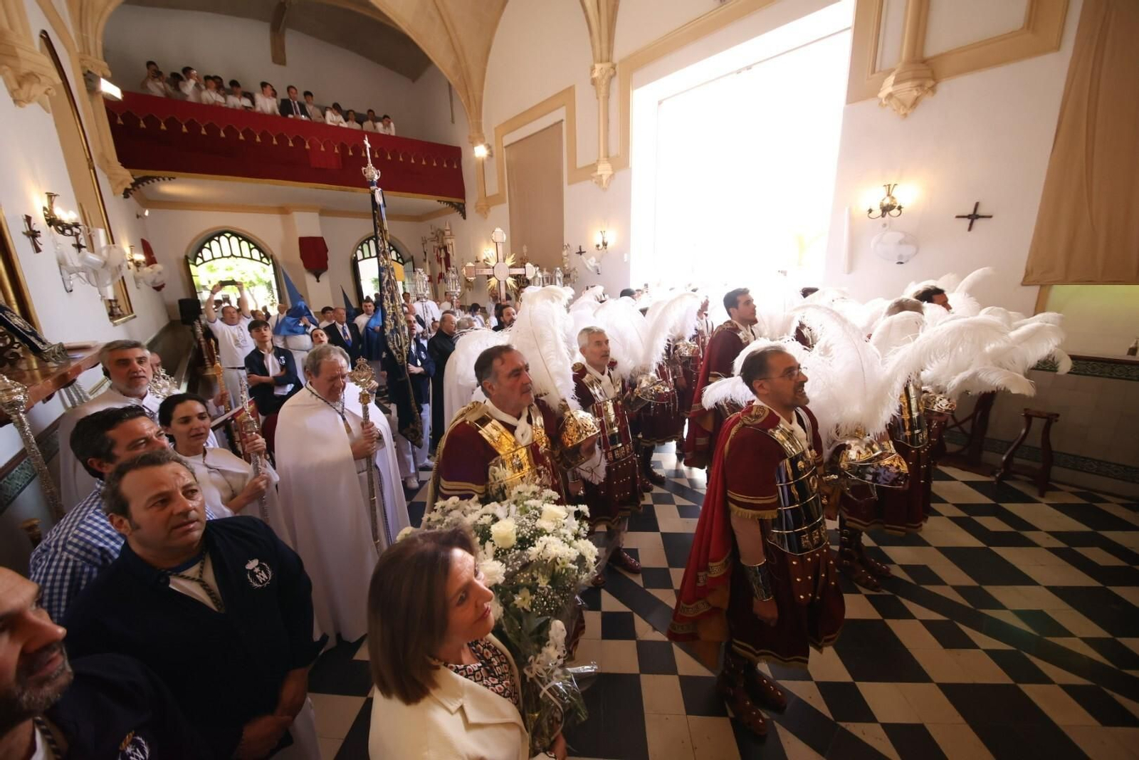 La guardia romana del Señor del Consuelo de la hermandad del Transporte