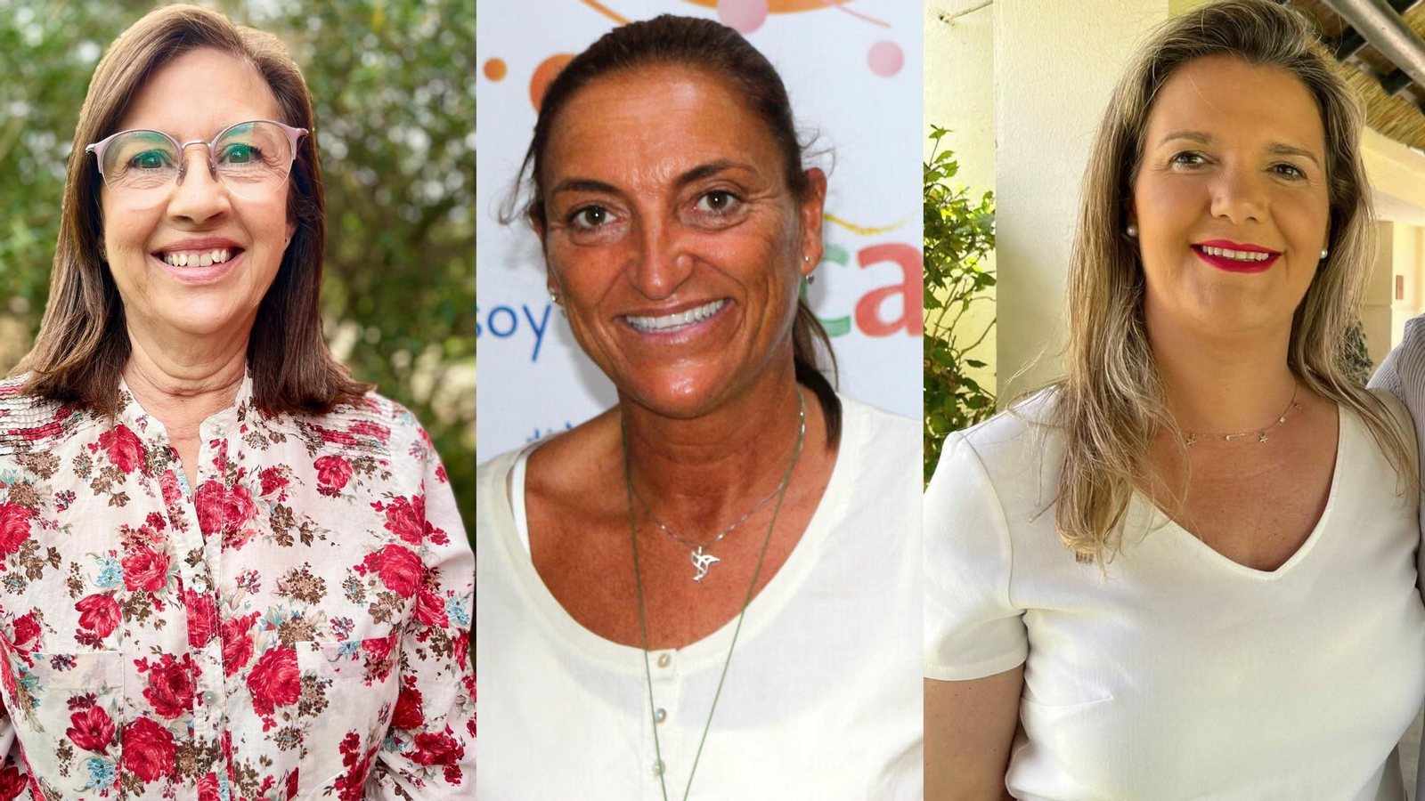 Carmen Mejías, Montse Gómez y Gema Guerrero