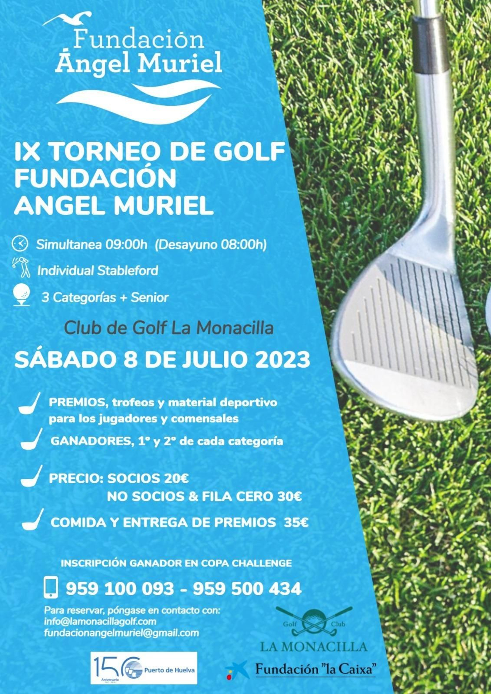cartel IX Torneo Golf 2023.