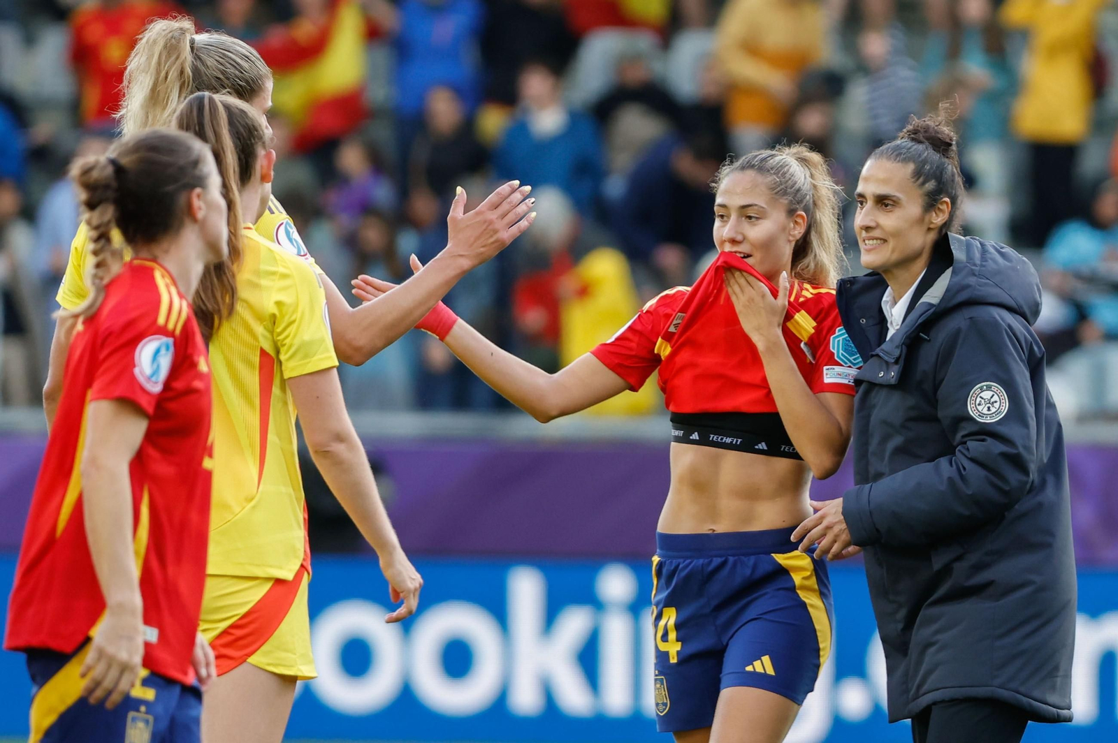 Las fotos de la goleada de España sobre Bélgica en la Eurocopa femenina