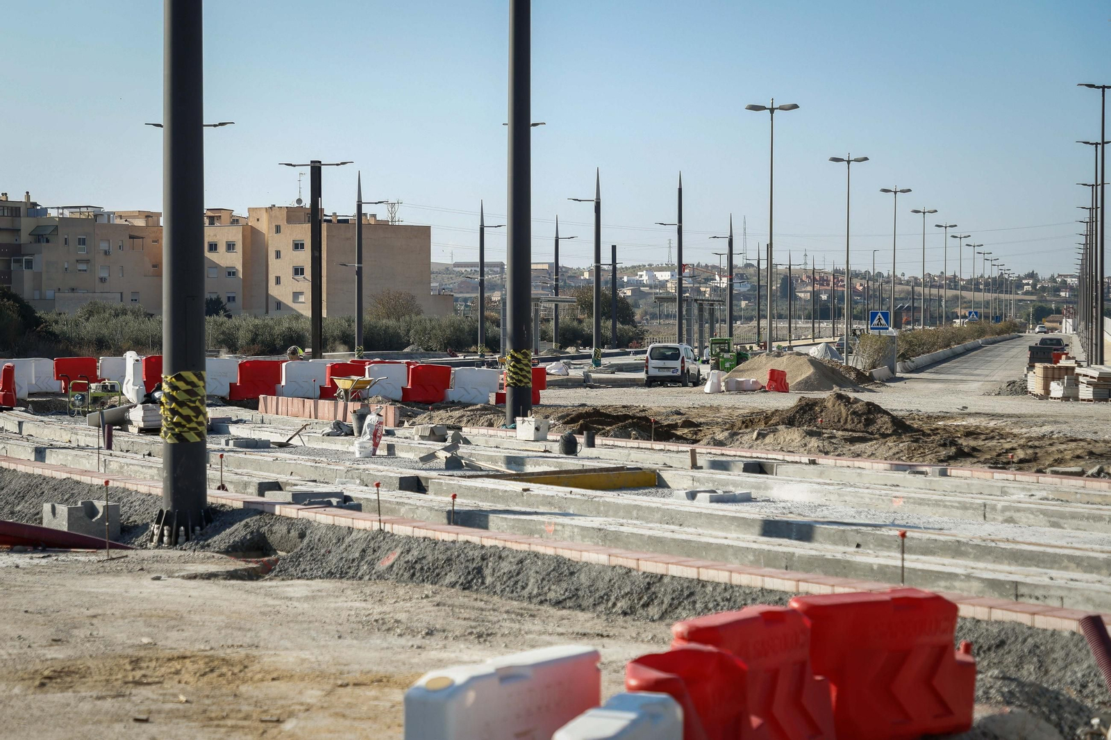 Vial del Machuchón de Las Gabias, donde la plataforma viaria está casi completa