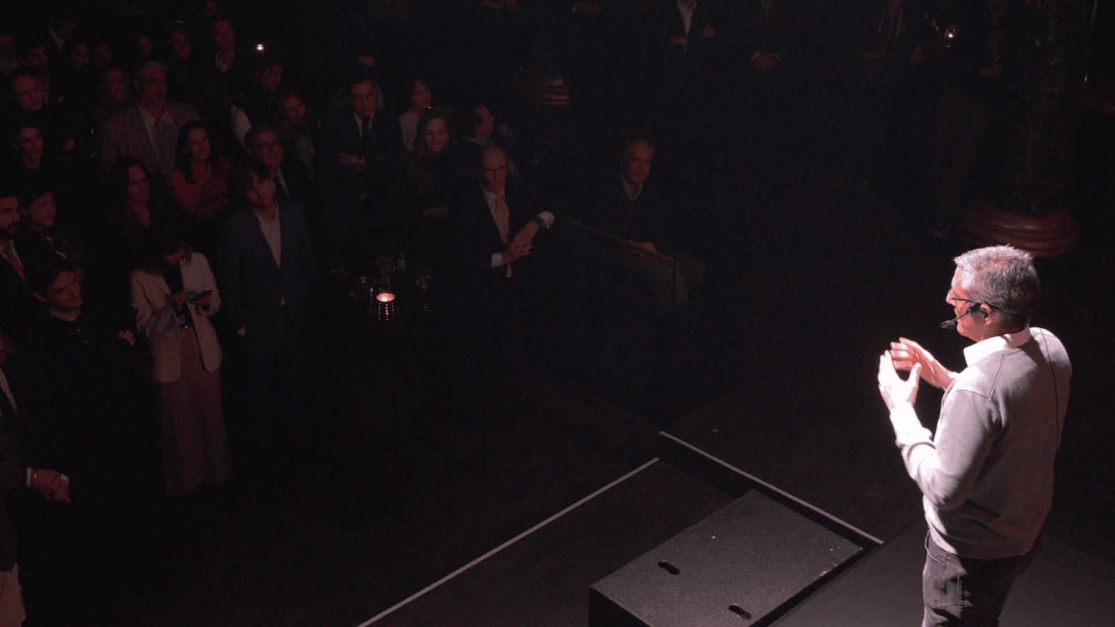 Eduardo Madina en la presentación de la consultora Harmon en Bruselas