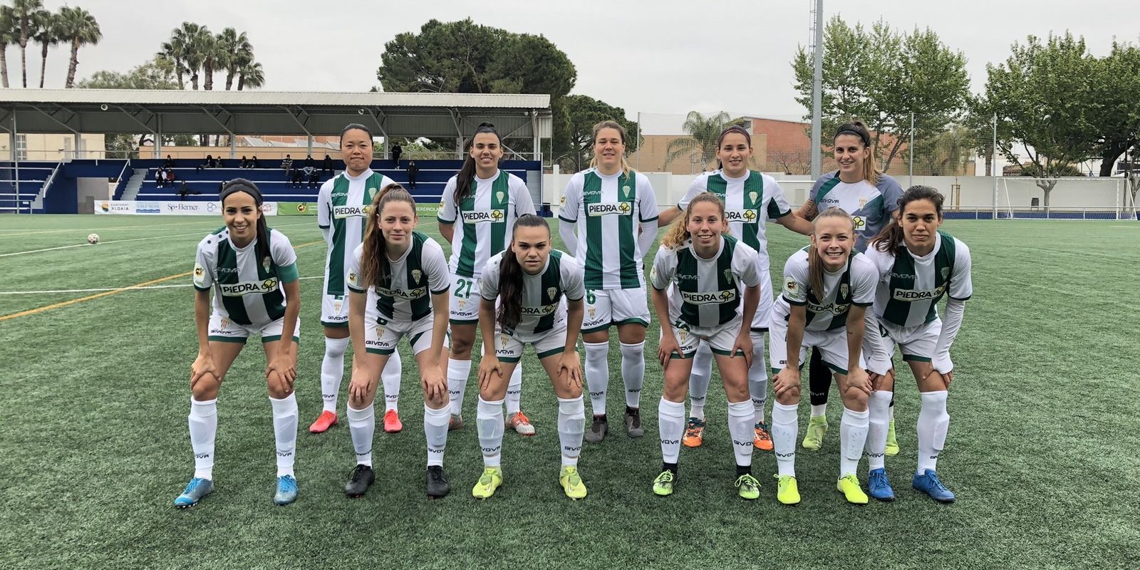 Formación inicial del Córdoba Femenino ante el Aldaia.