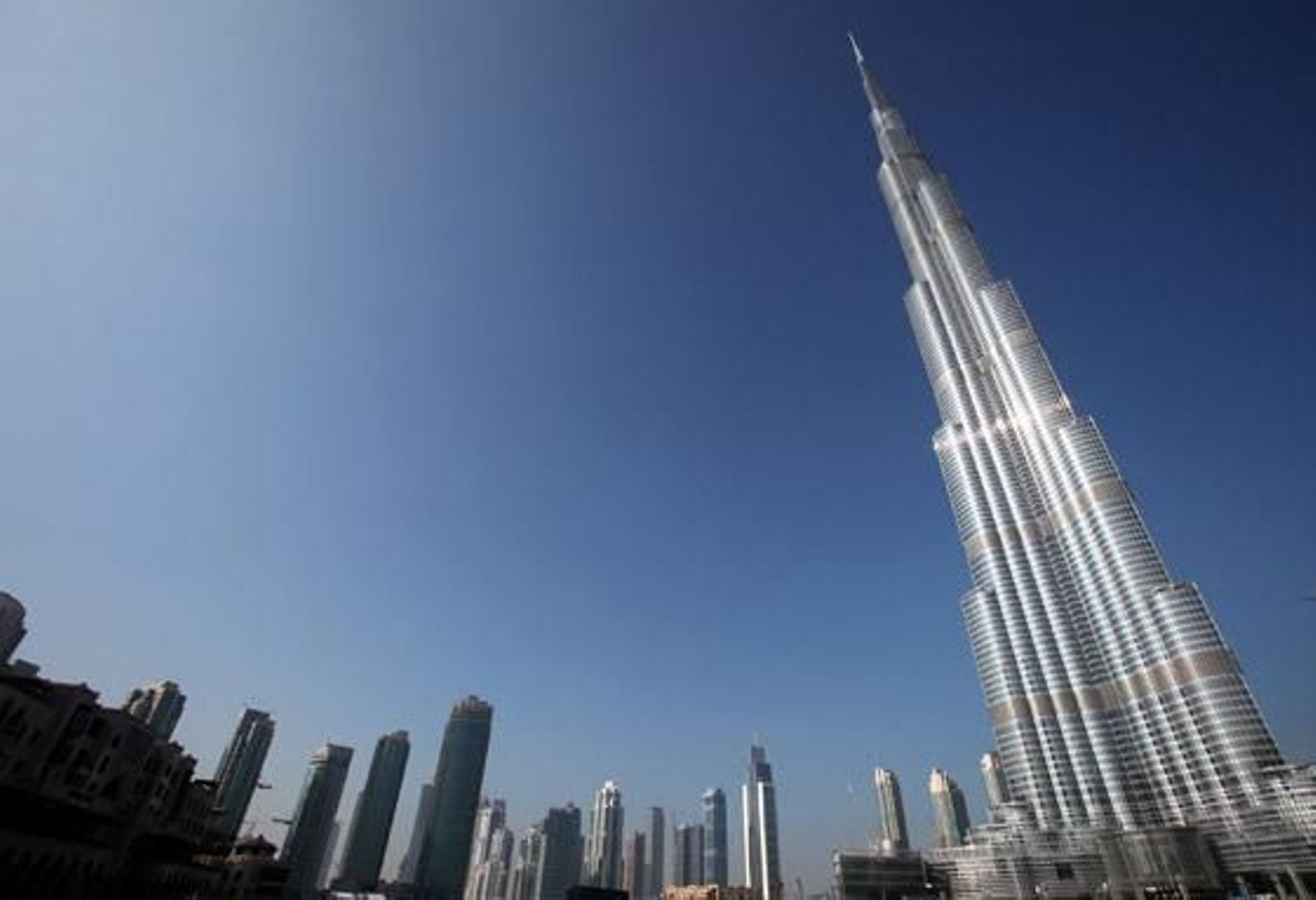 Otra imagen de la imponente Burj Dubai. / Reuters
