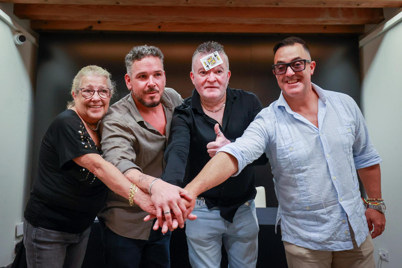 De izquierda a derecha Mimi Melero, Álvaro Sánchez, Juan Romero y Andrés Delfín.