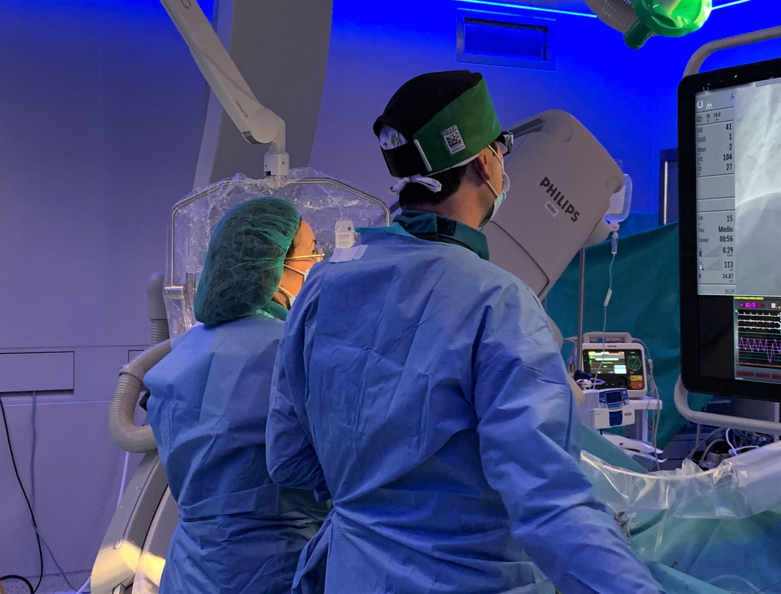 Sala de Hemodinámica del Hospital QuirónSalud Córdoba.