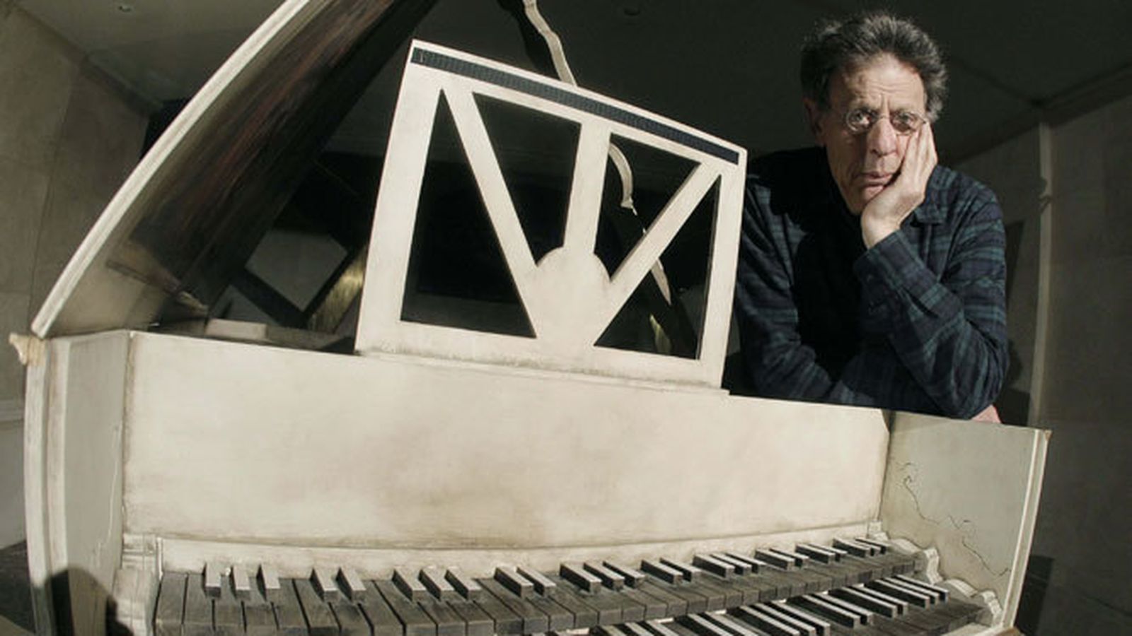Philip Glass (Baltimore, 1937), en la presentación de su ópera 'The Perfect American', en 2013.