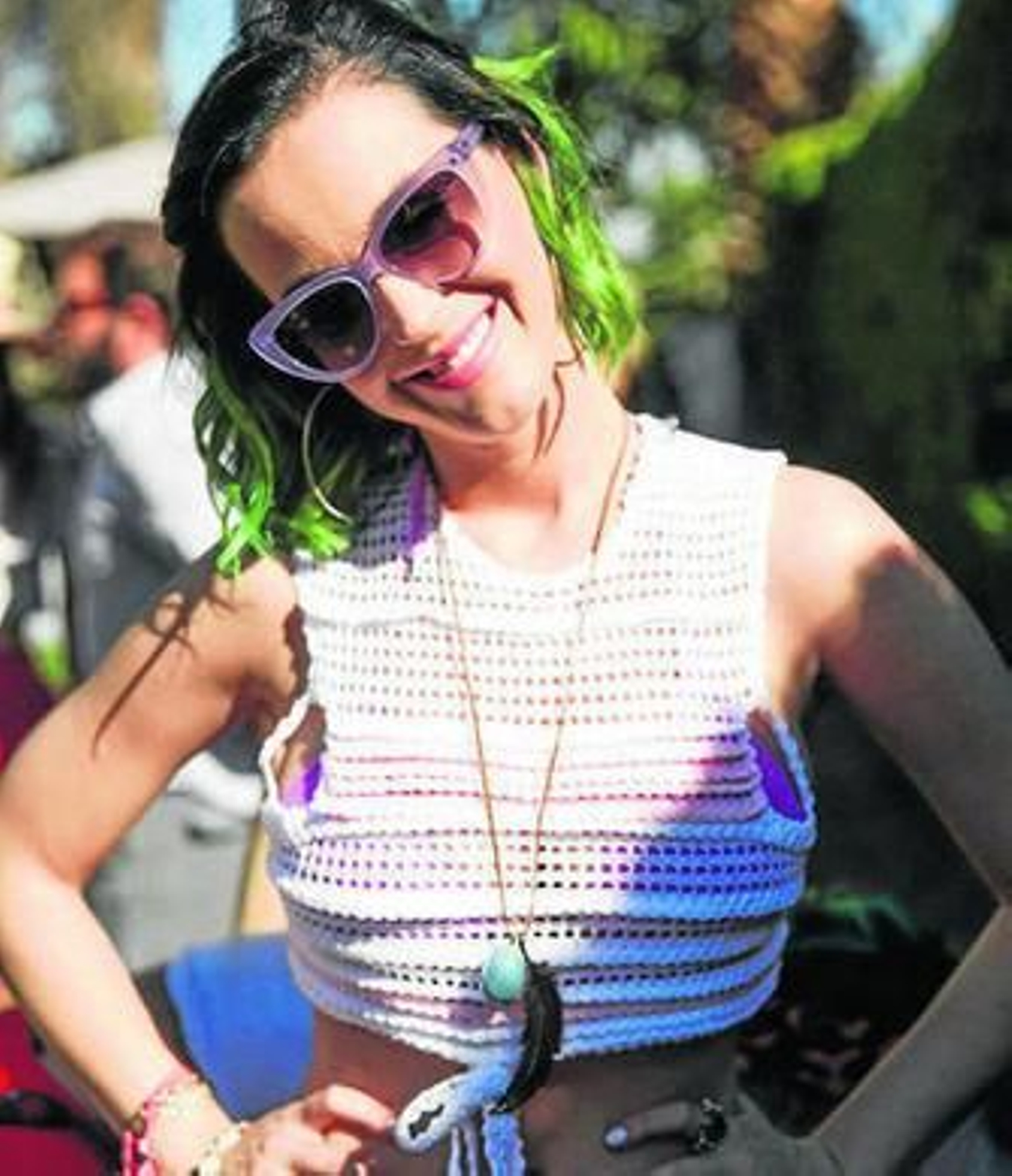 Katy Perry luce uno de los diseños de la firma extremeña.