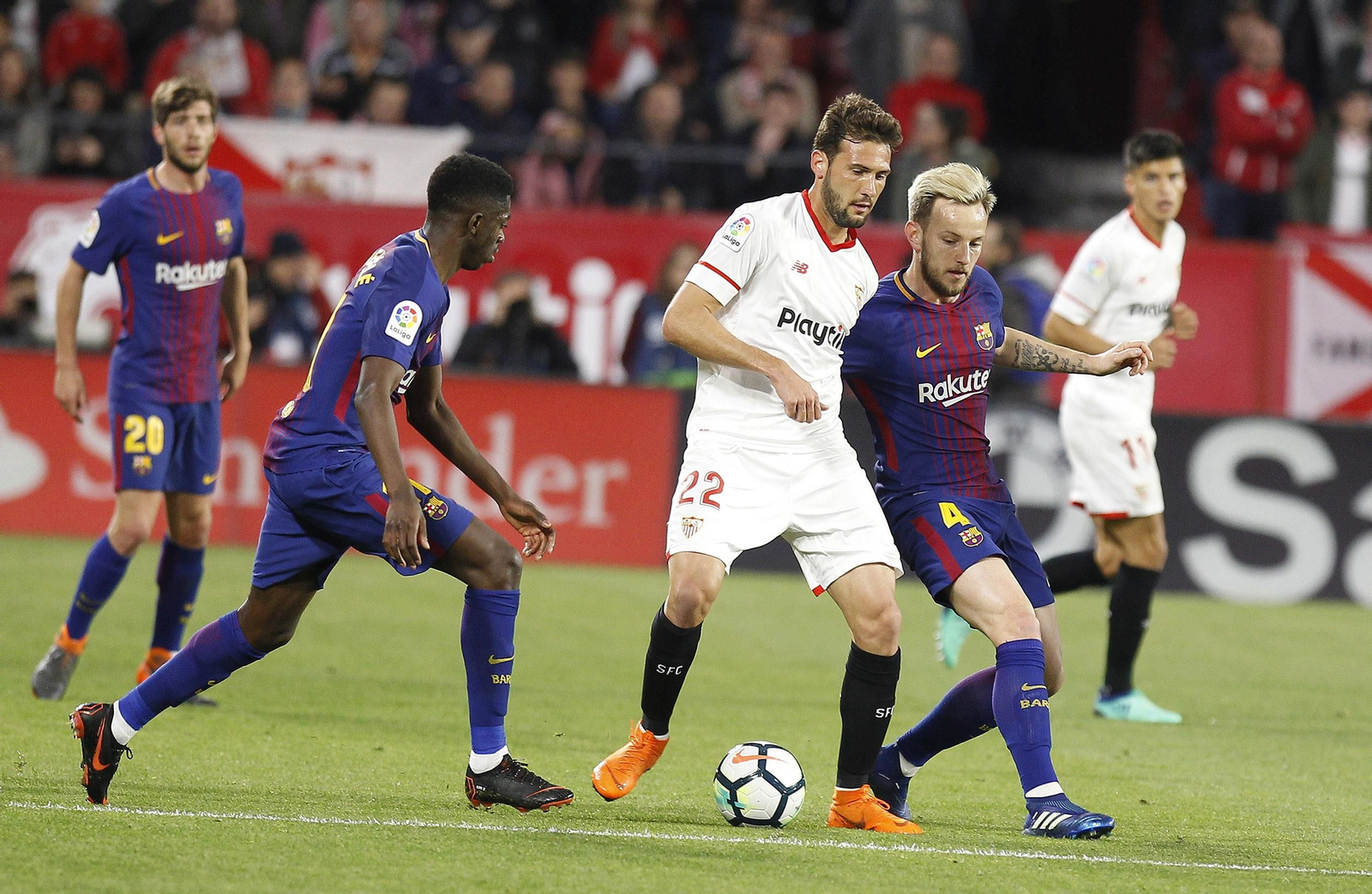 El Sevilla FC-Barcelona, en imágenes