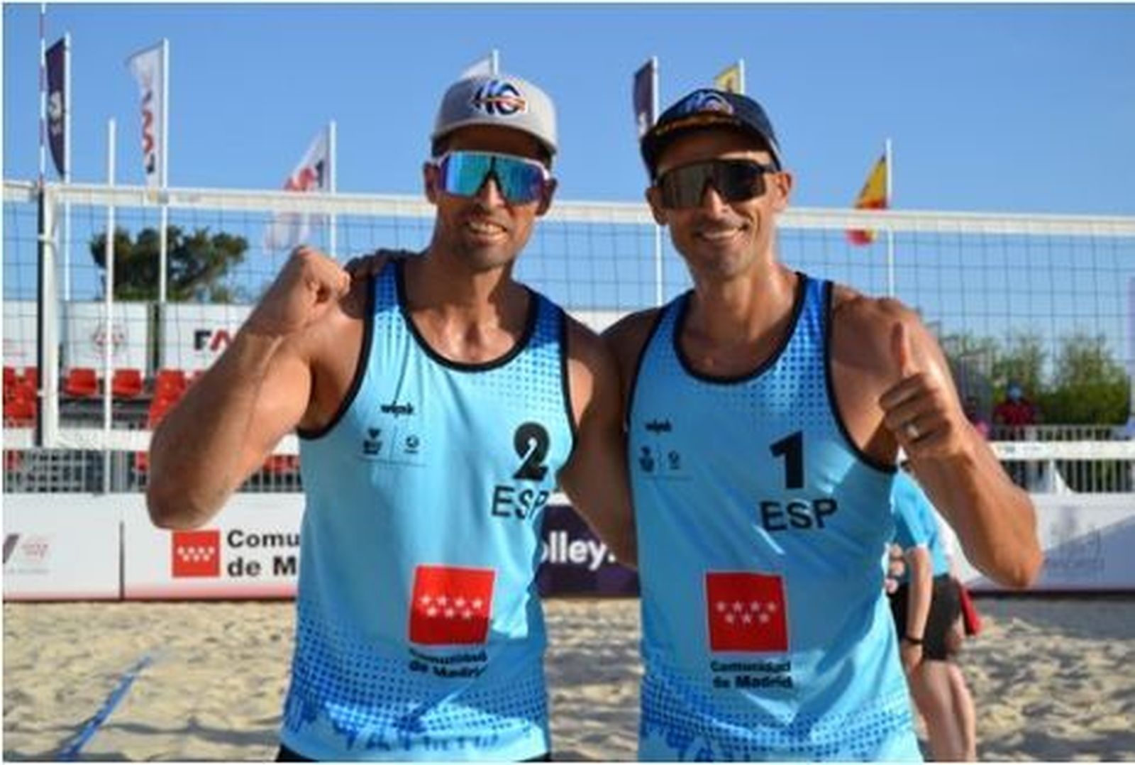 Adrián Gavira y Pablo Herrera, tras un partido