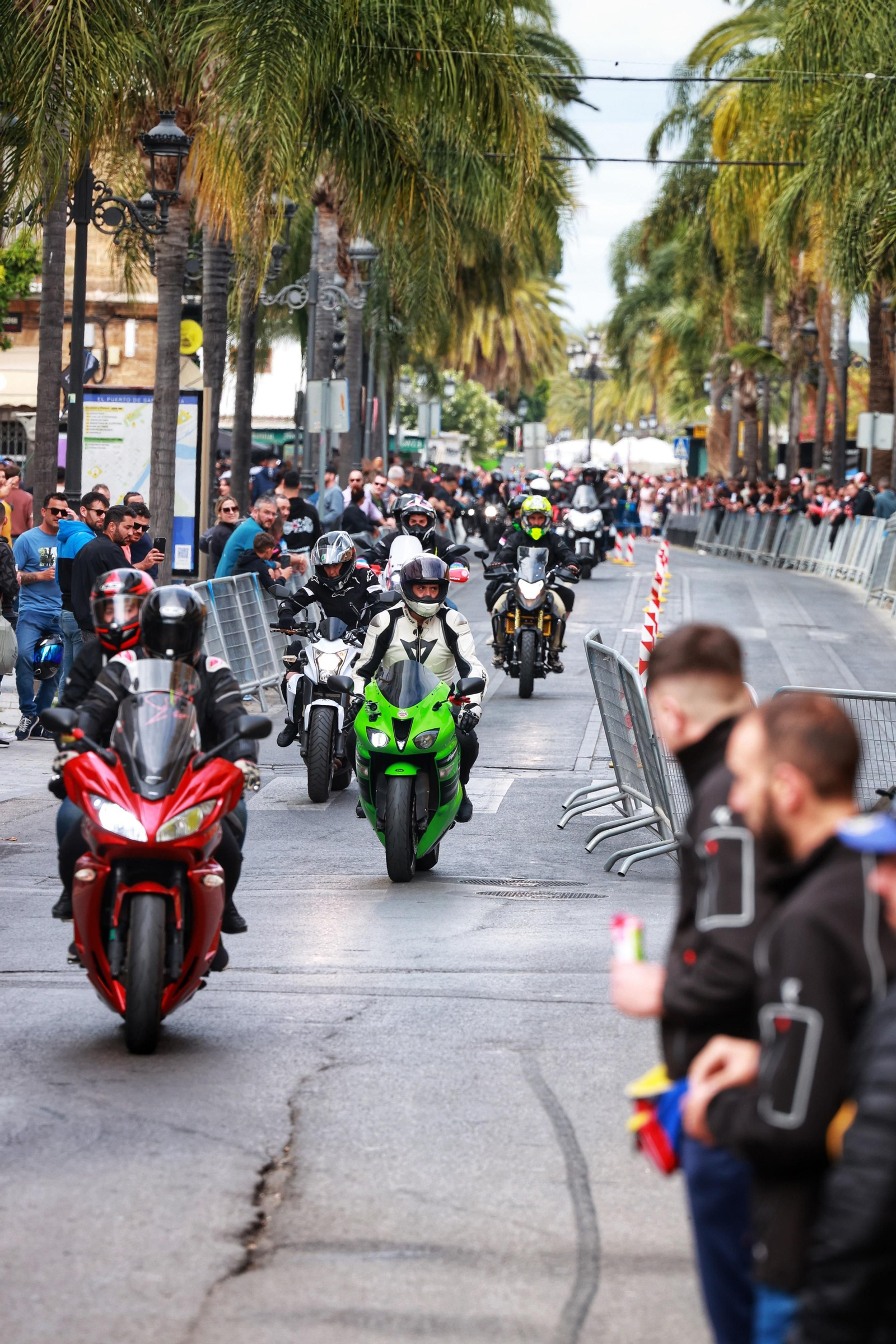 Las imágenes del viernes de Motorada en El Puerto por el Gran Premio de Motociclismo de Jerez 2024
