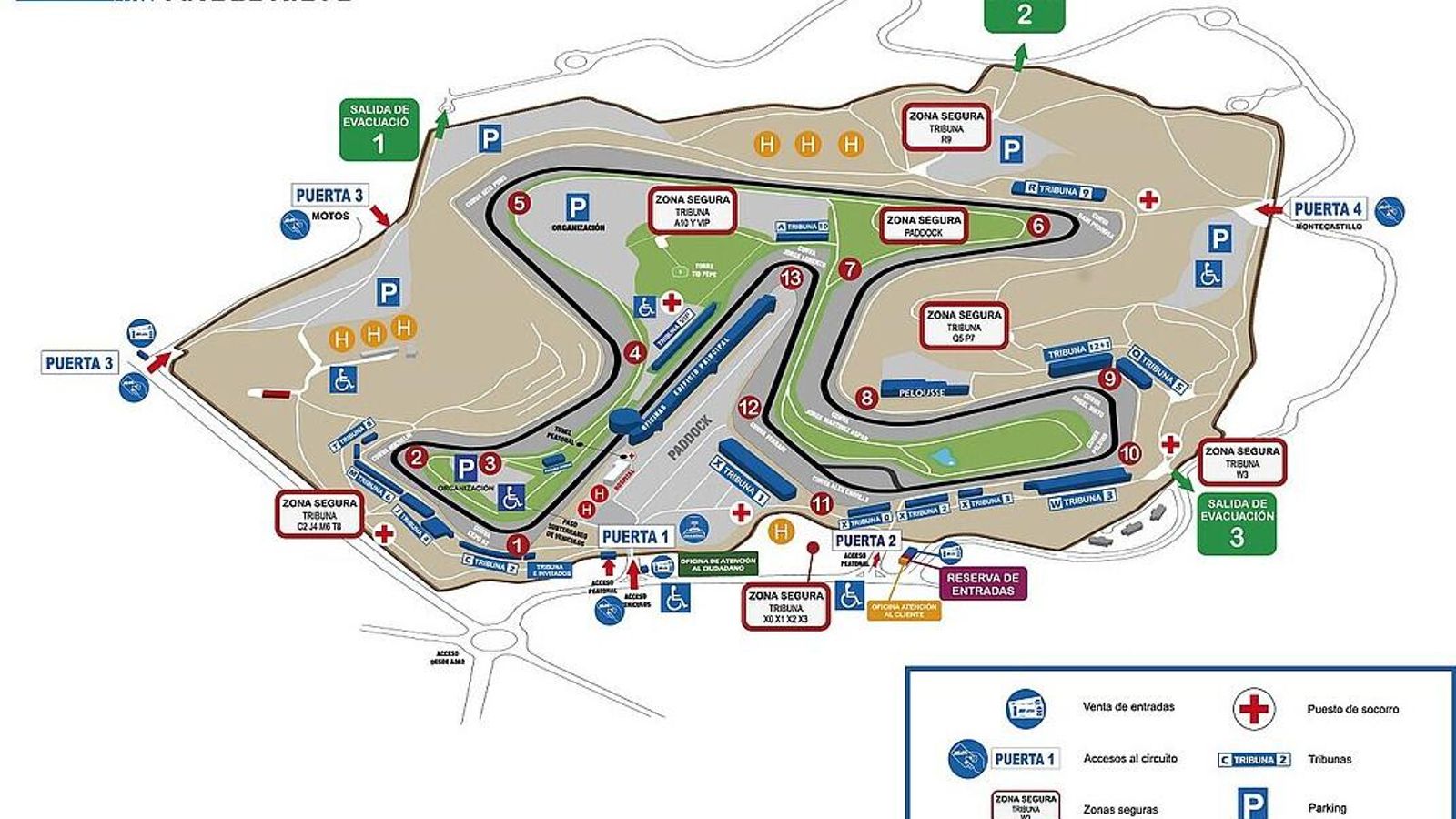 Plano del Circuito de Jerez
