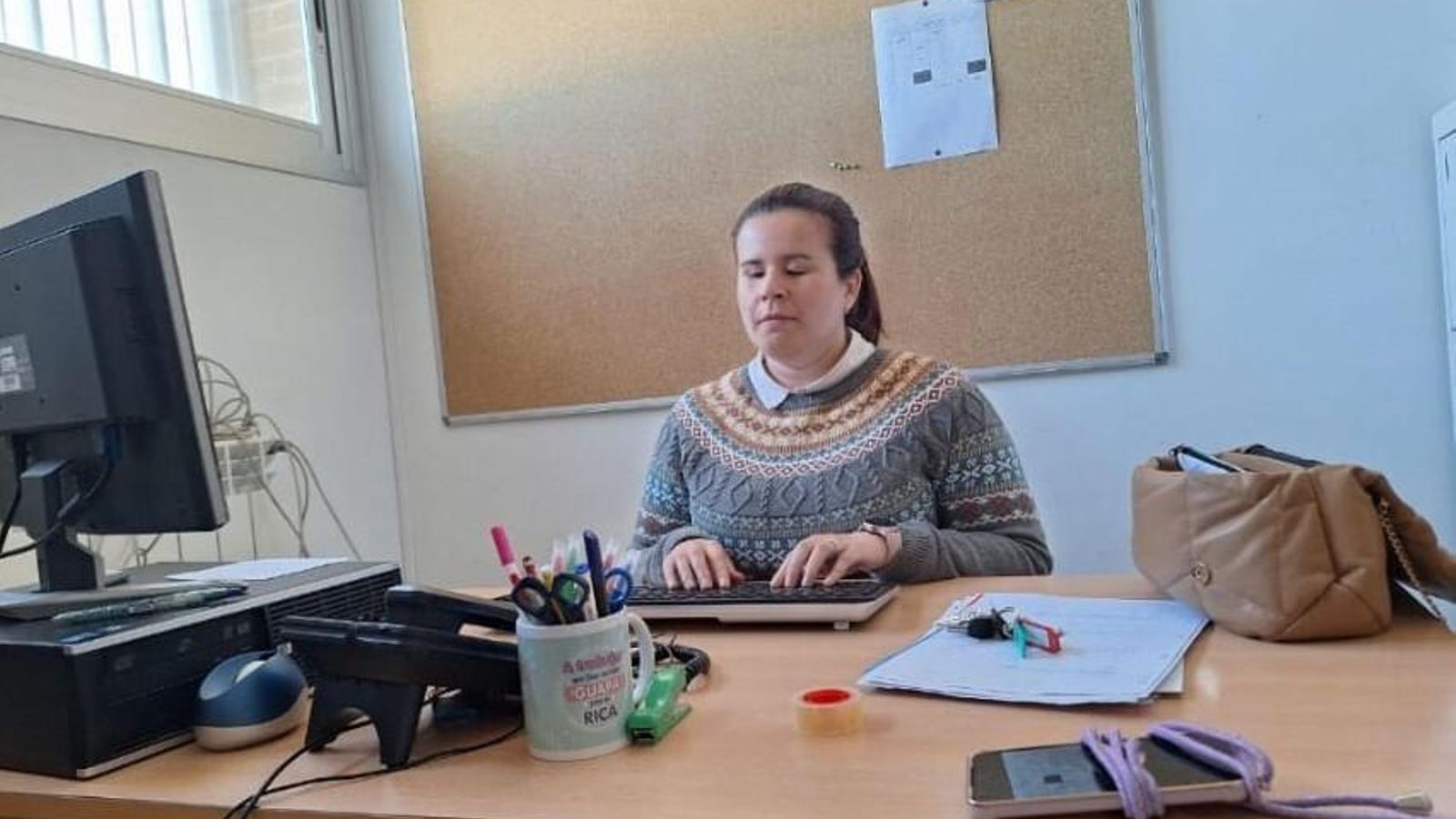 Sara Jiménez en su despacho.