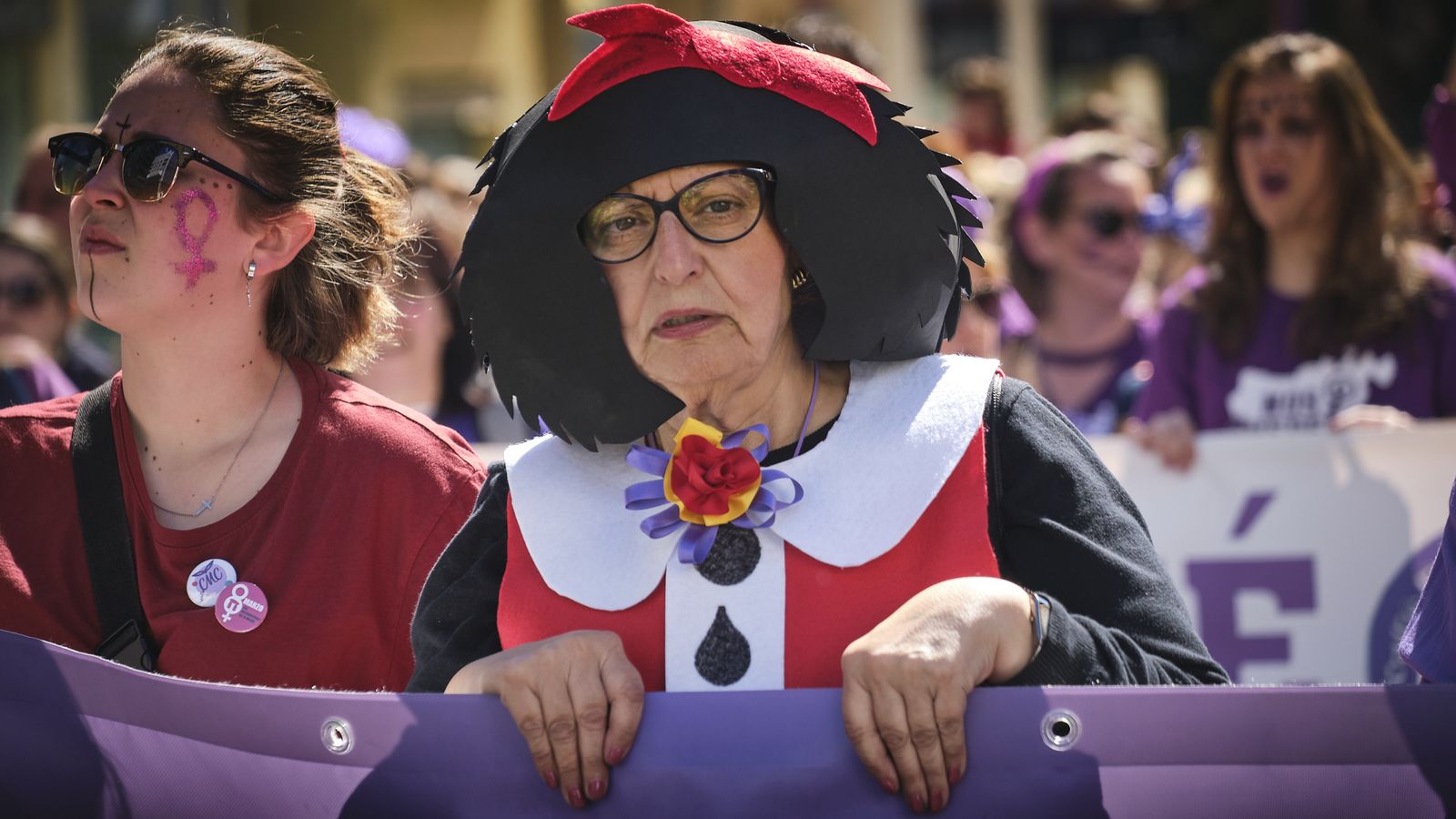Manifestación por el Día Internacional de la Mujer.