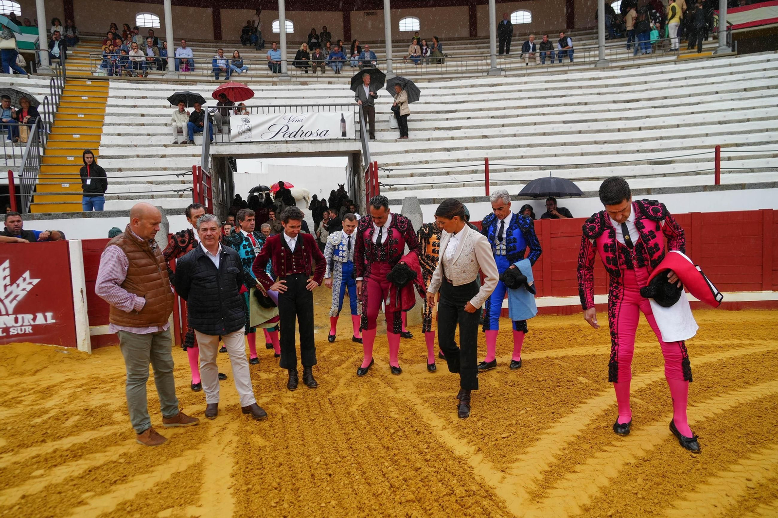 La corrida de rejones de la Feria de Pozoblanco, suspendida por la lluvia