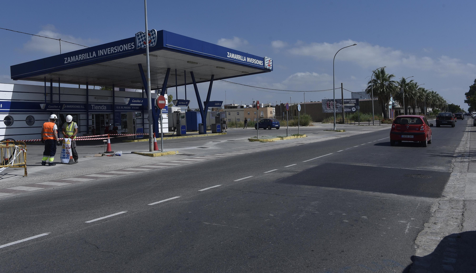 La gasolinera que se cree que están en el origen de la contaminación de los suelos y los gases que se propagaron después. La gasolinera que se cree que están en el origen de la contaminación de los suelos y los gases que se propagaron después.