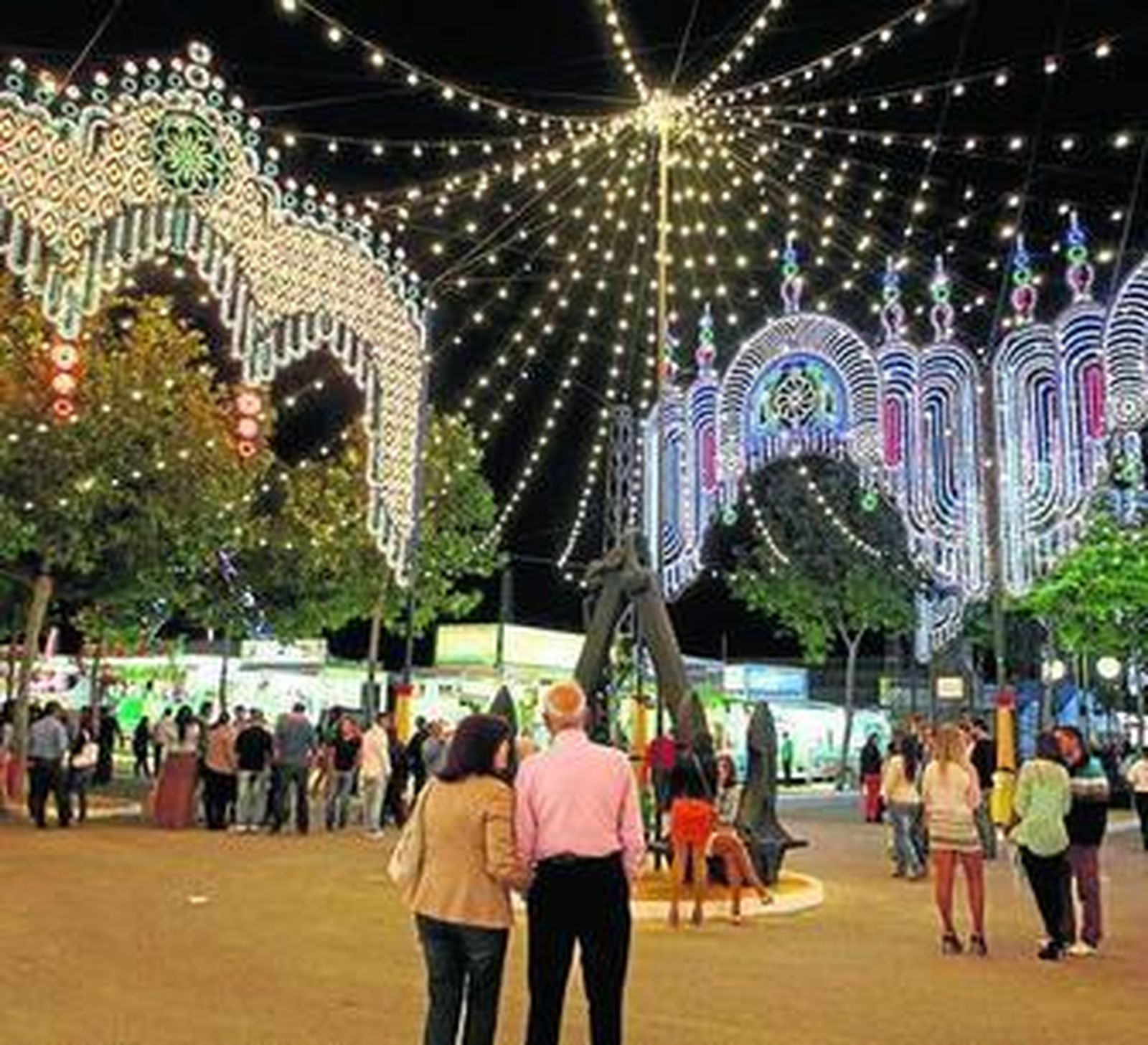 Alumbrado extraordinario de Feria del pasado año.