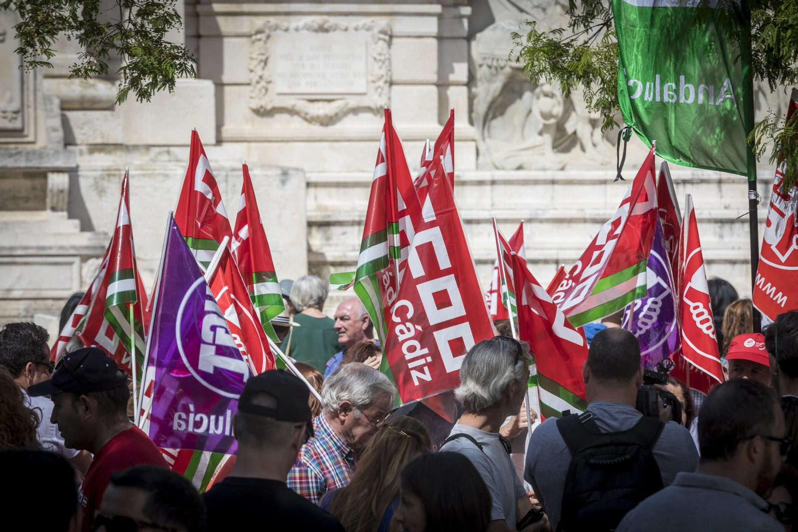 Manifestación de UGT y CCOO