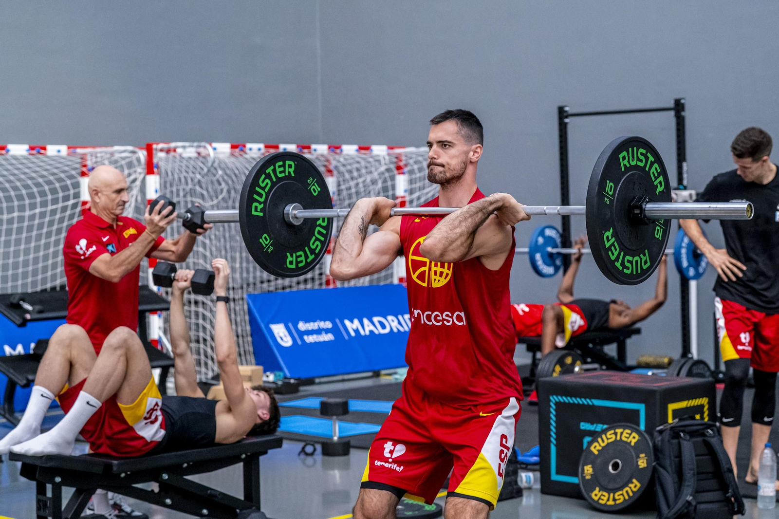 España acaba su trabajo en Madrid antes de venir a Málaga