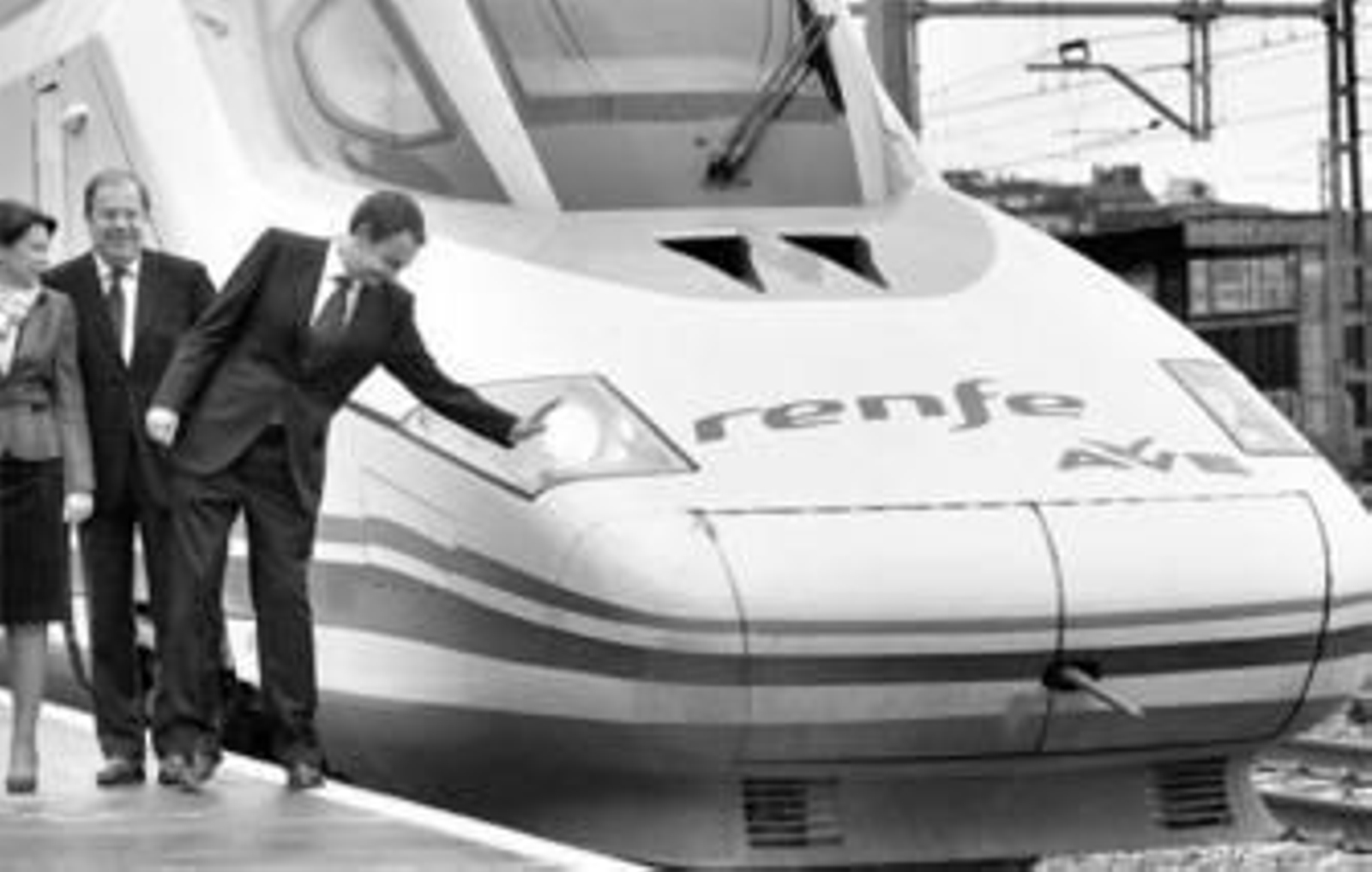 El presidente del Gobierno, ayer en Valladolid, después de la inauguración de la línea de alta velocidad.