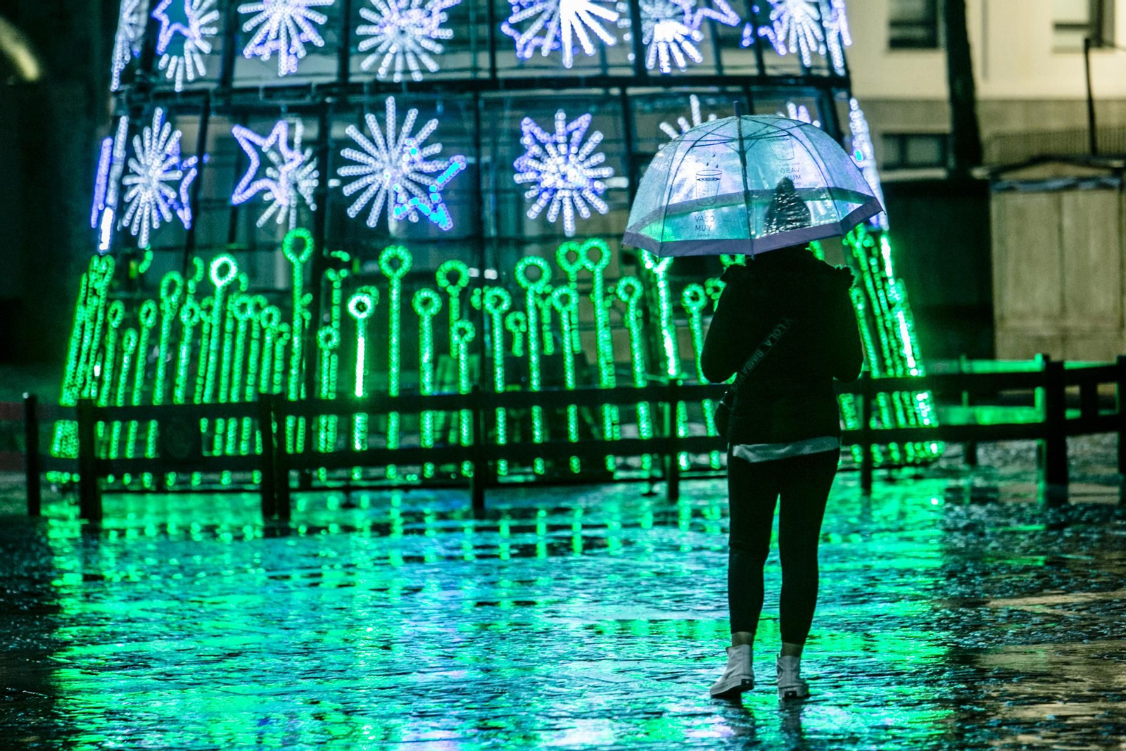 Fotos del alumbrado extraordinario de Navidad.